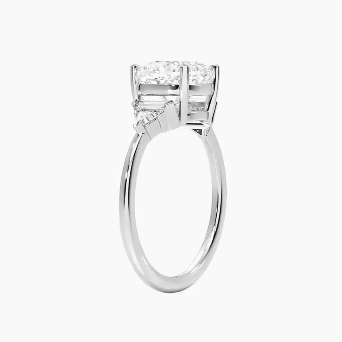 OBSER330 - Honora Five Stone Cushion engagement ring setting view 2