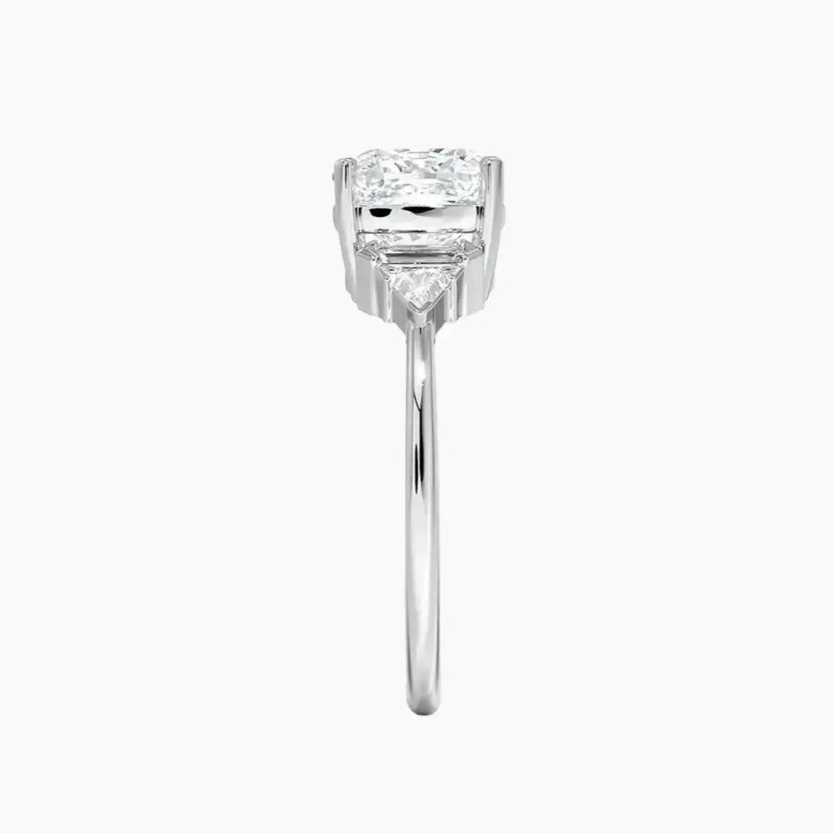 OBSER330 - Honora Five Stone Cushion engagement ring setting view 3
