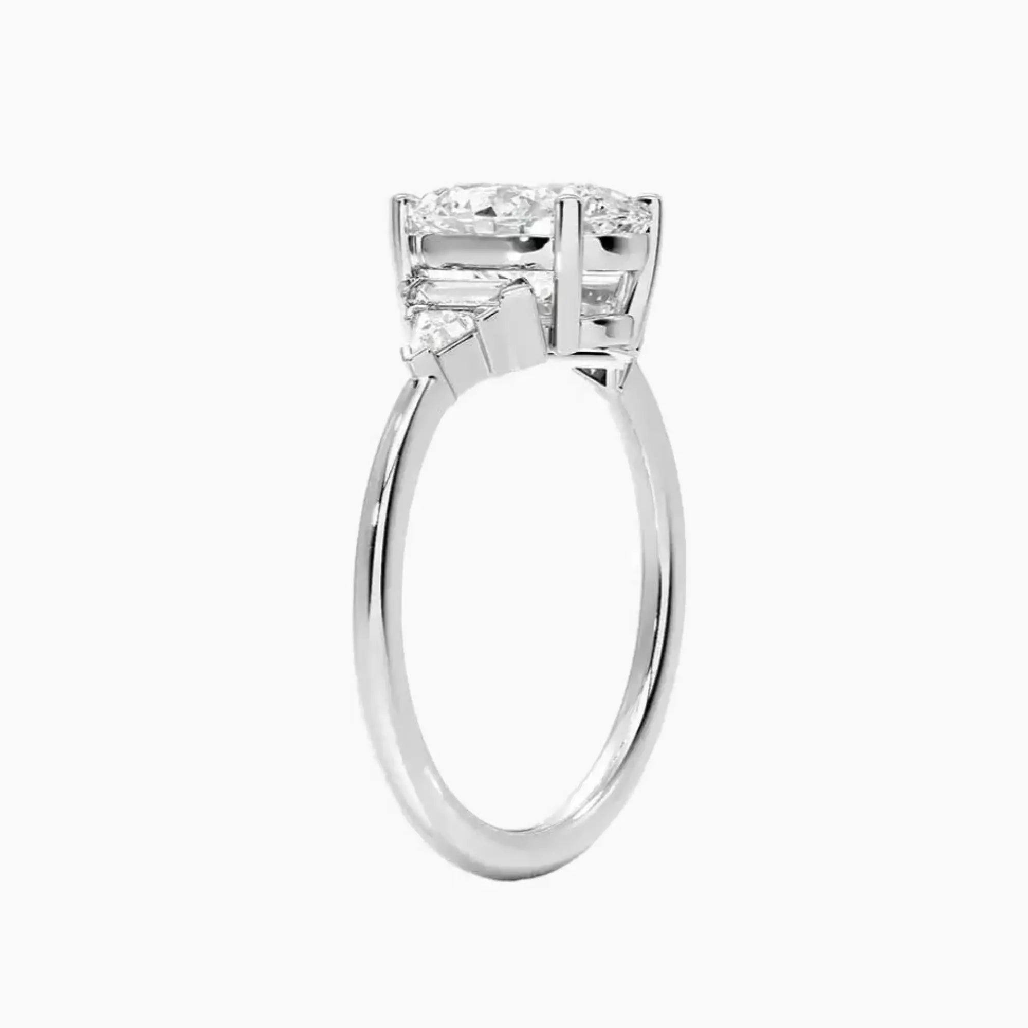 OBSER331 - Honora Five Stone Oval engagement ring setting view 2