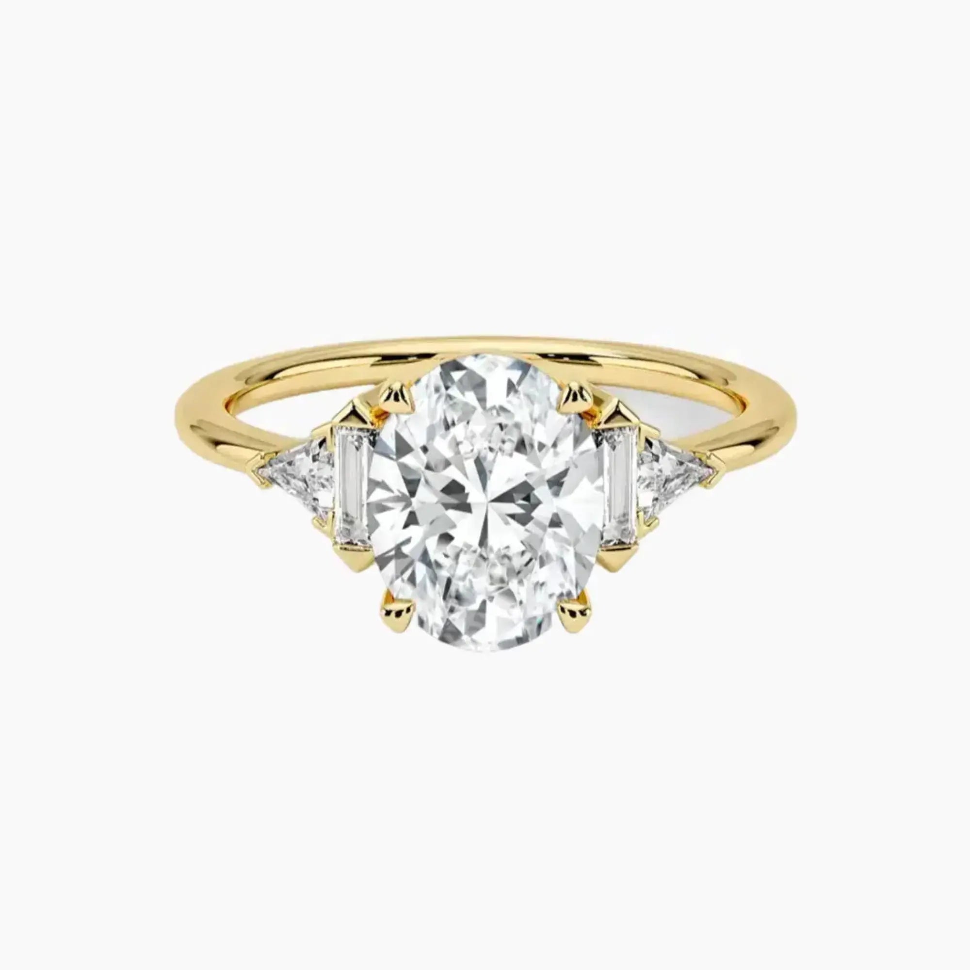 OBSER331 - Honora Five Stone Oval engagement ring setting view 7