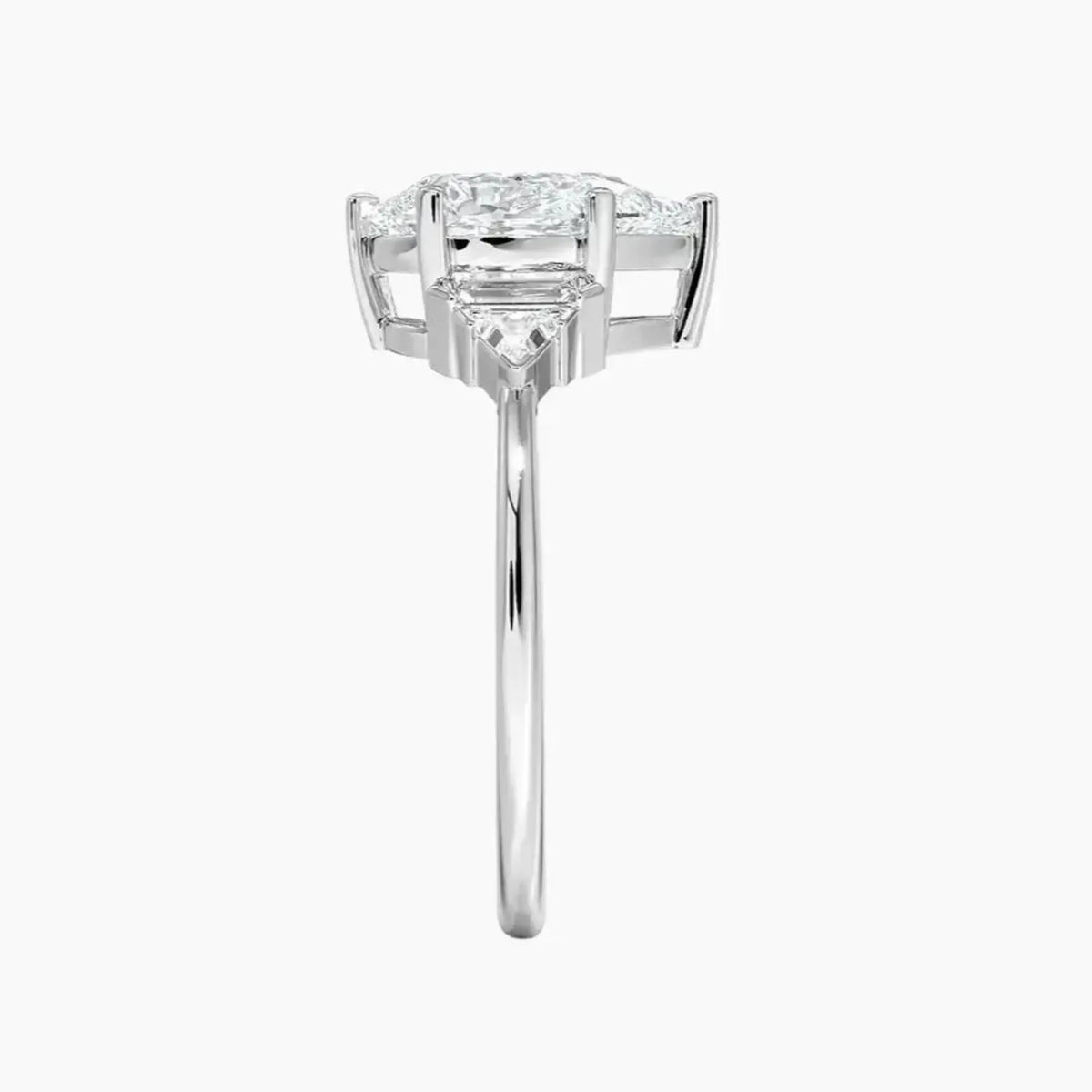 OBSER329 - Honora Five Stone Pear engagement ring setting view 3