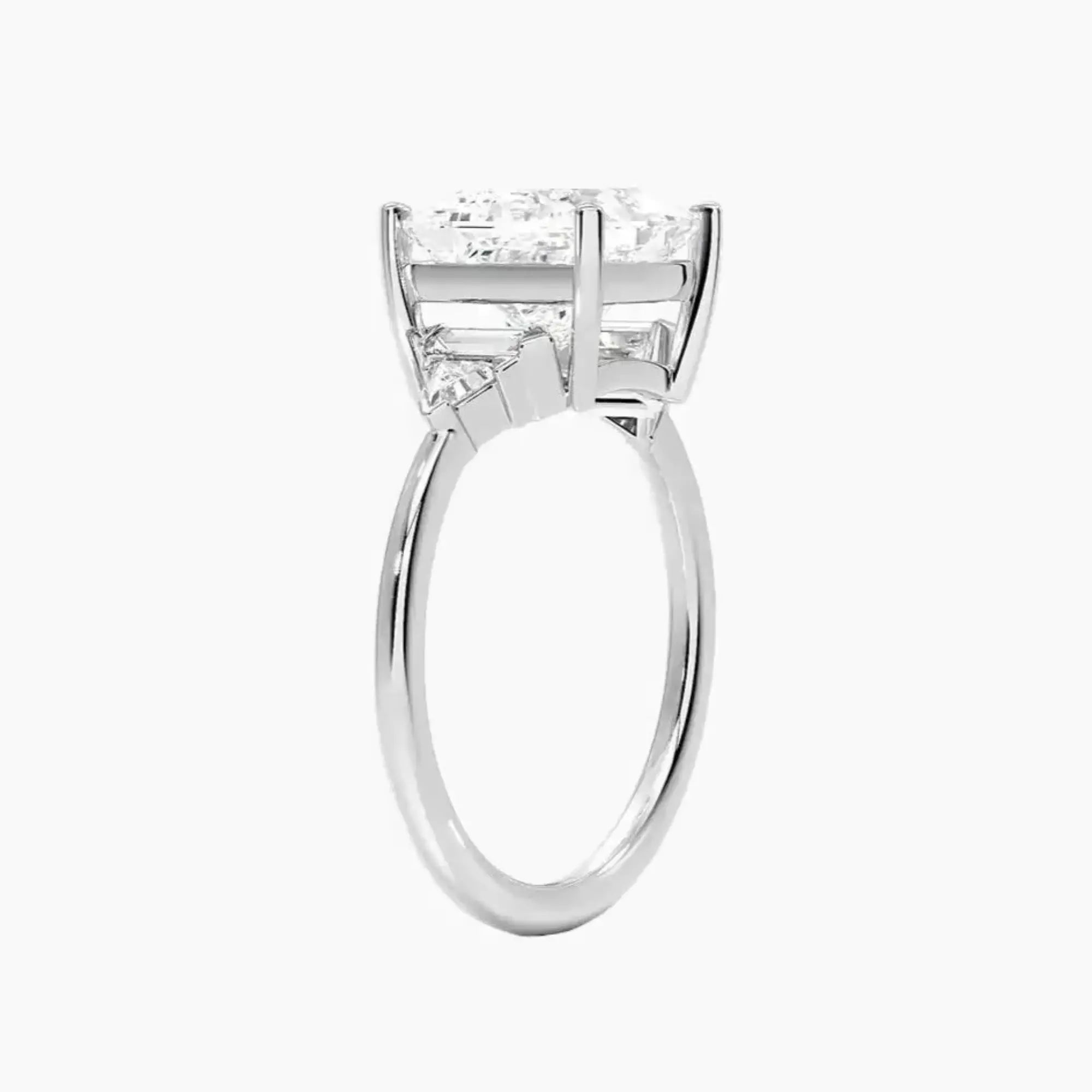 OBSER328 - Honora Five Stone Princess engagement ring setting view 2