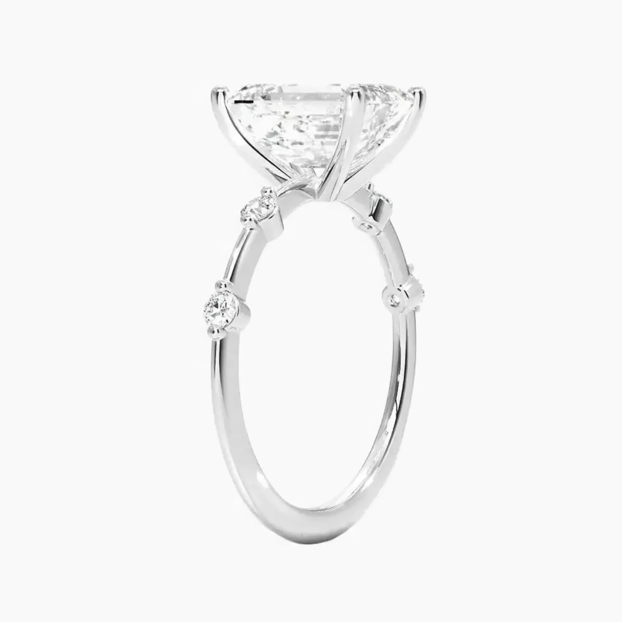 OBSER136 - Sena Emerald engagement ring setting view 2