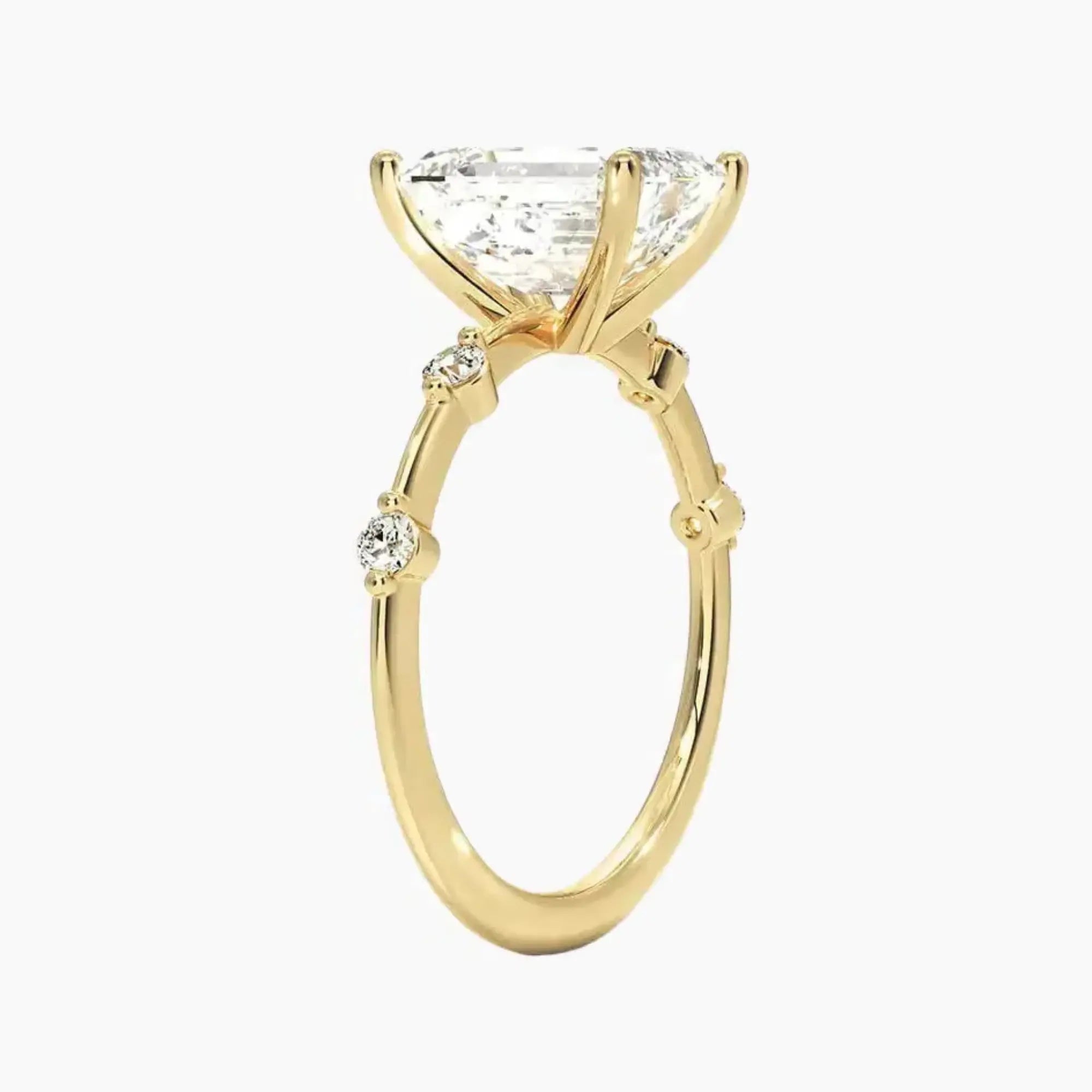 OBSER136 - Sena Emerald engagement ring setting view 8