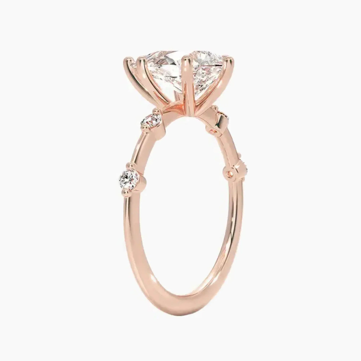 OBSER257 - Sena Pear engagement ring setting view 5