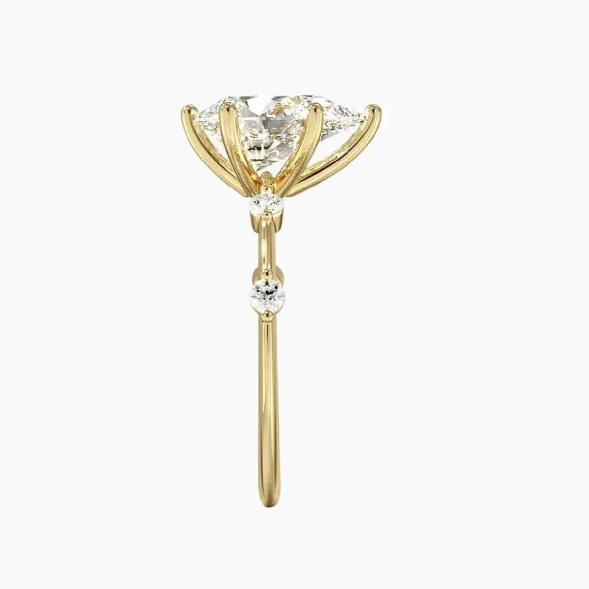 OBSER257 - Sena Pear engagement ring setting view 9
