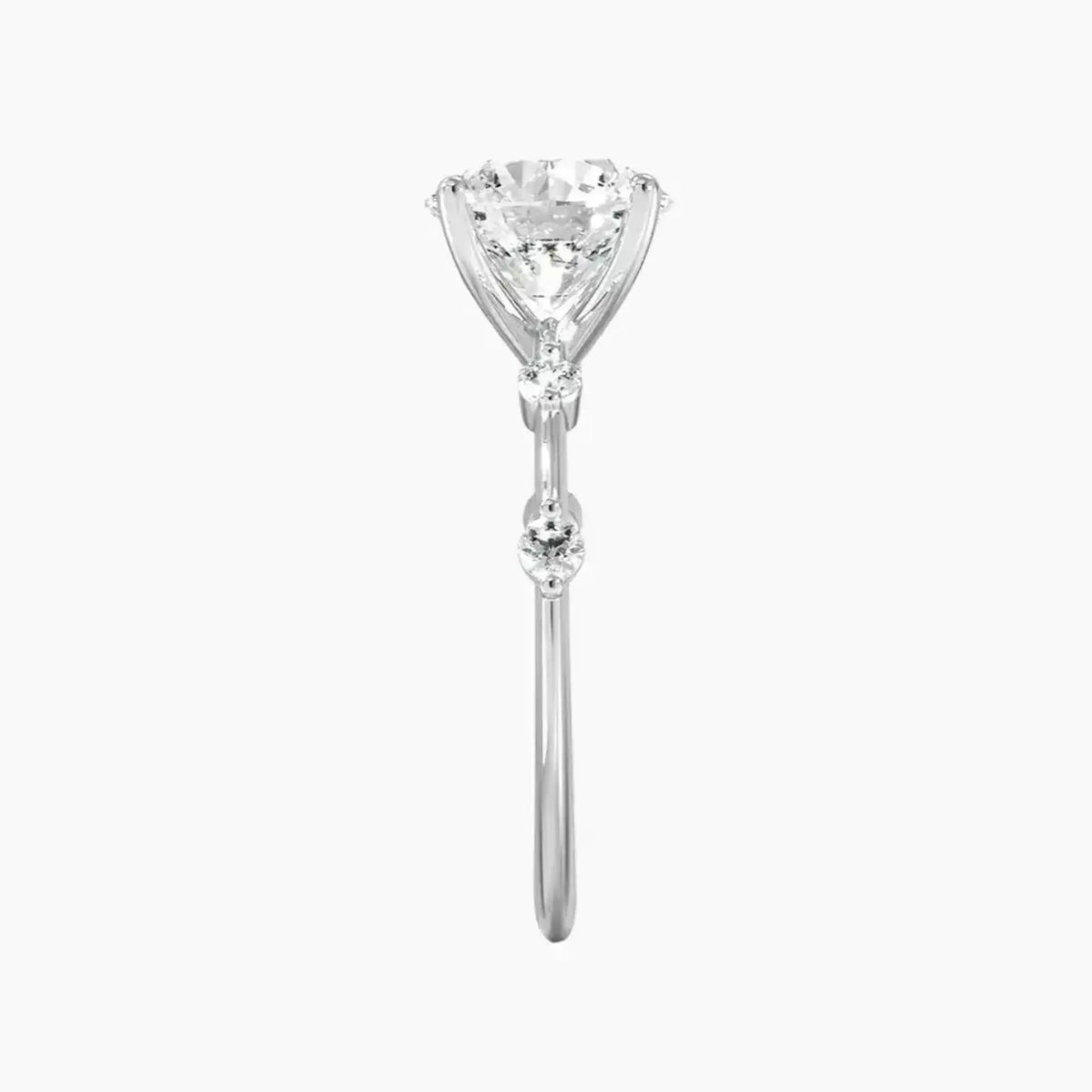 OBSER260 - Sena Round engagement ring setting view 3