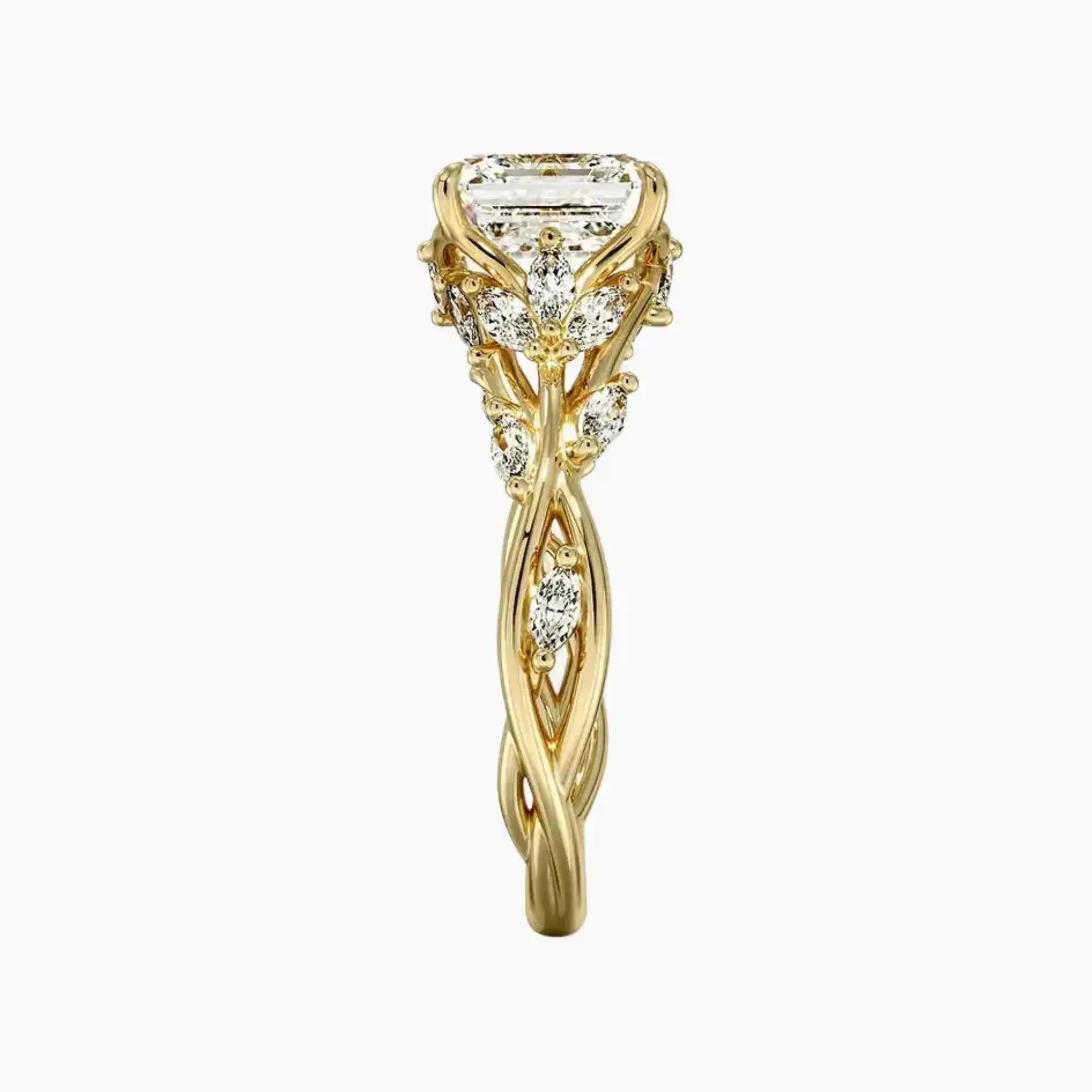 OBSER139 - Melia Asscher engagement ring setting view 9