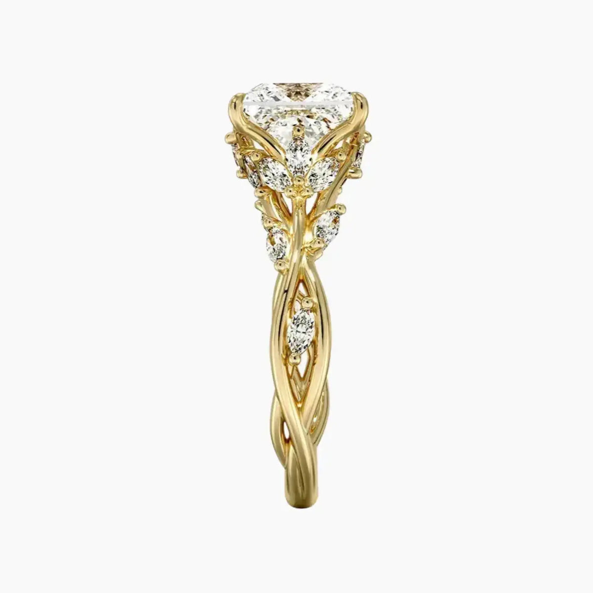 OBSER263 - Melia Princess engagement ring setting view 9