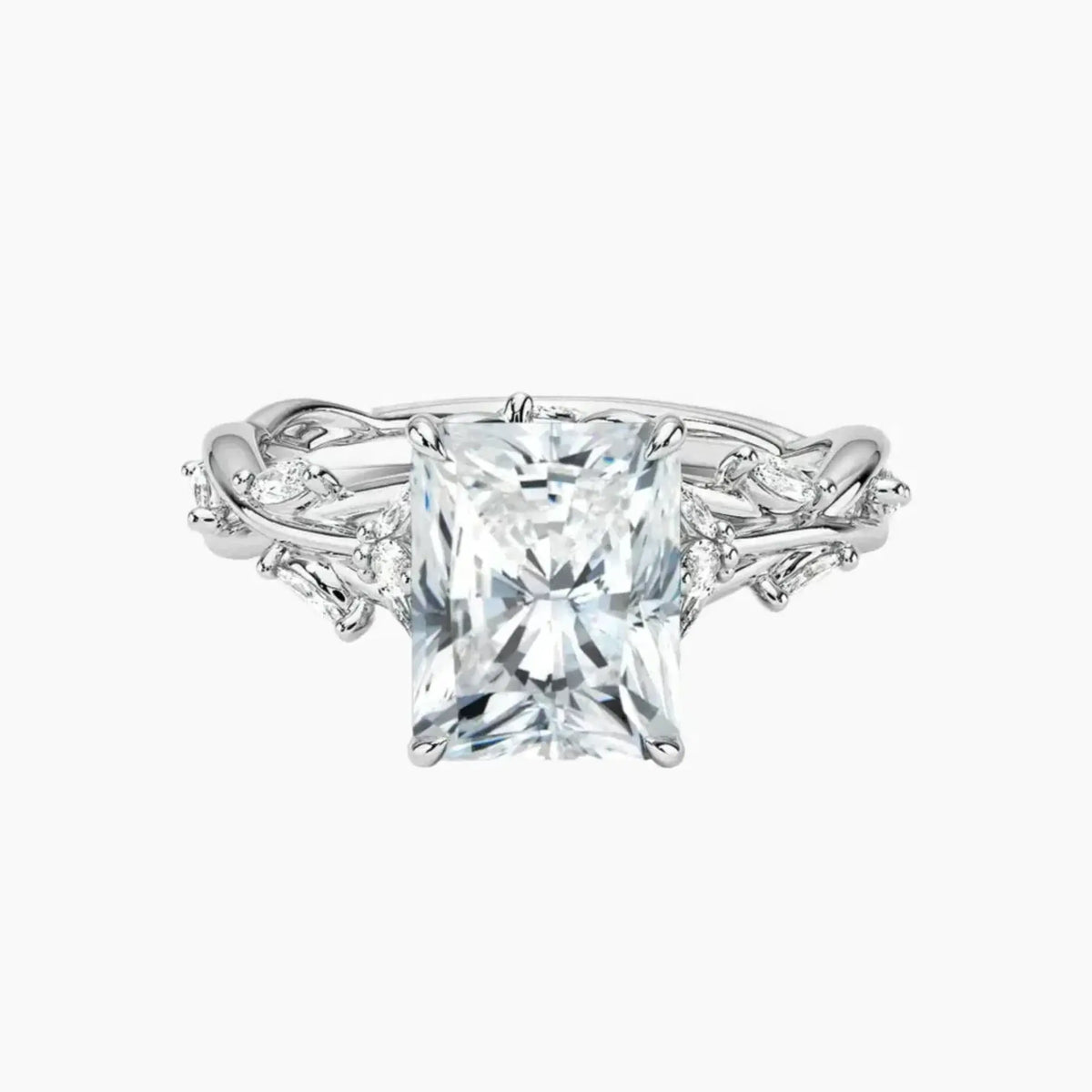 OBSER064 - Melia Radiant engagement ring setting view 1