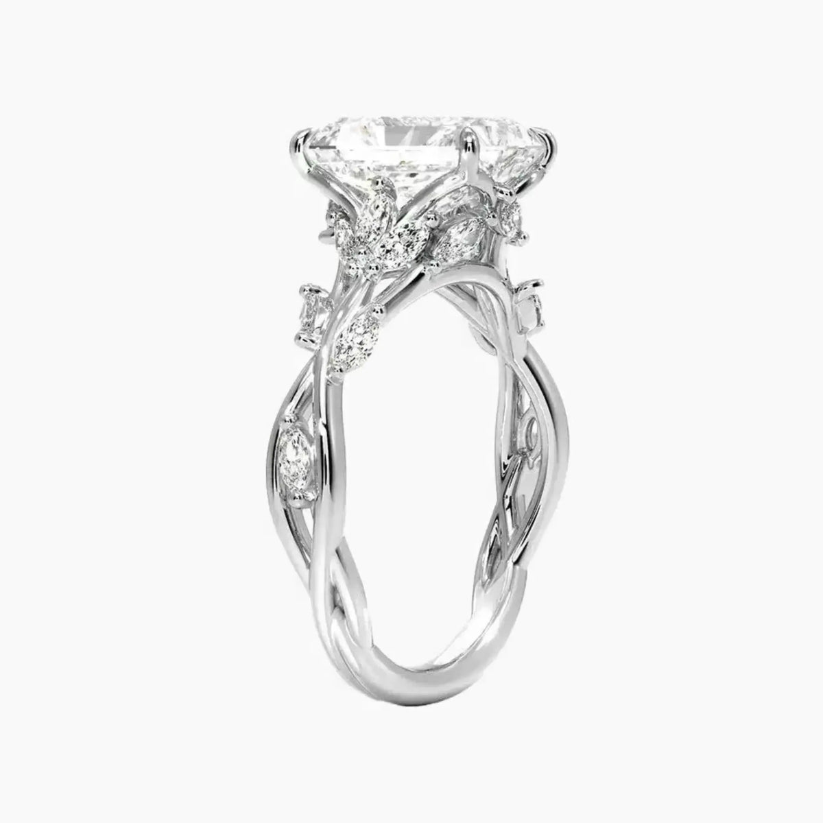 OBSER064 - Melia Radiant engagement ring setting view 2