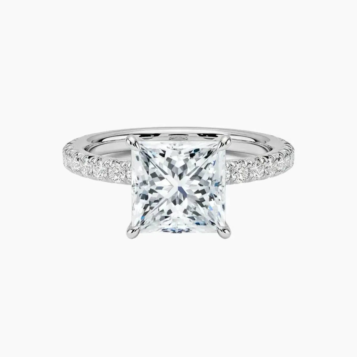 OBSER157 - Irina Solitaire Princess engagement ring setting view 1