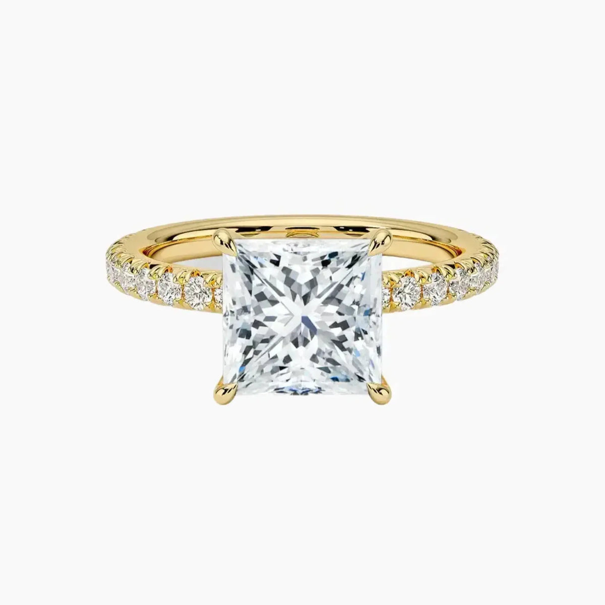 OBSER157 - Irina Solitaire Princess engagement ring setting view 7