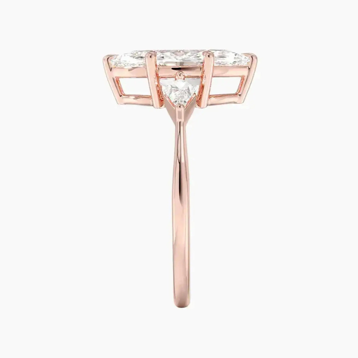 OBSER553 - Isolde Three Stone Marquise engagement ring setting view 6