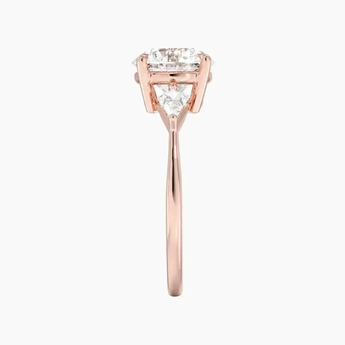 OBSER559 - Isolde Three Stone Round engagement ring setting view 6