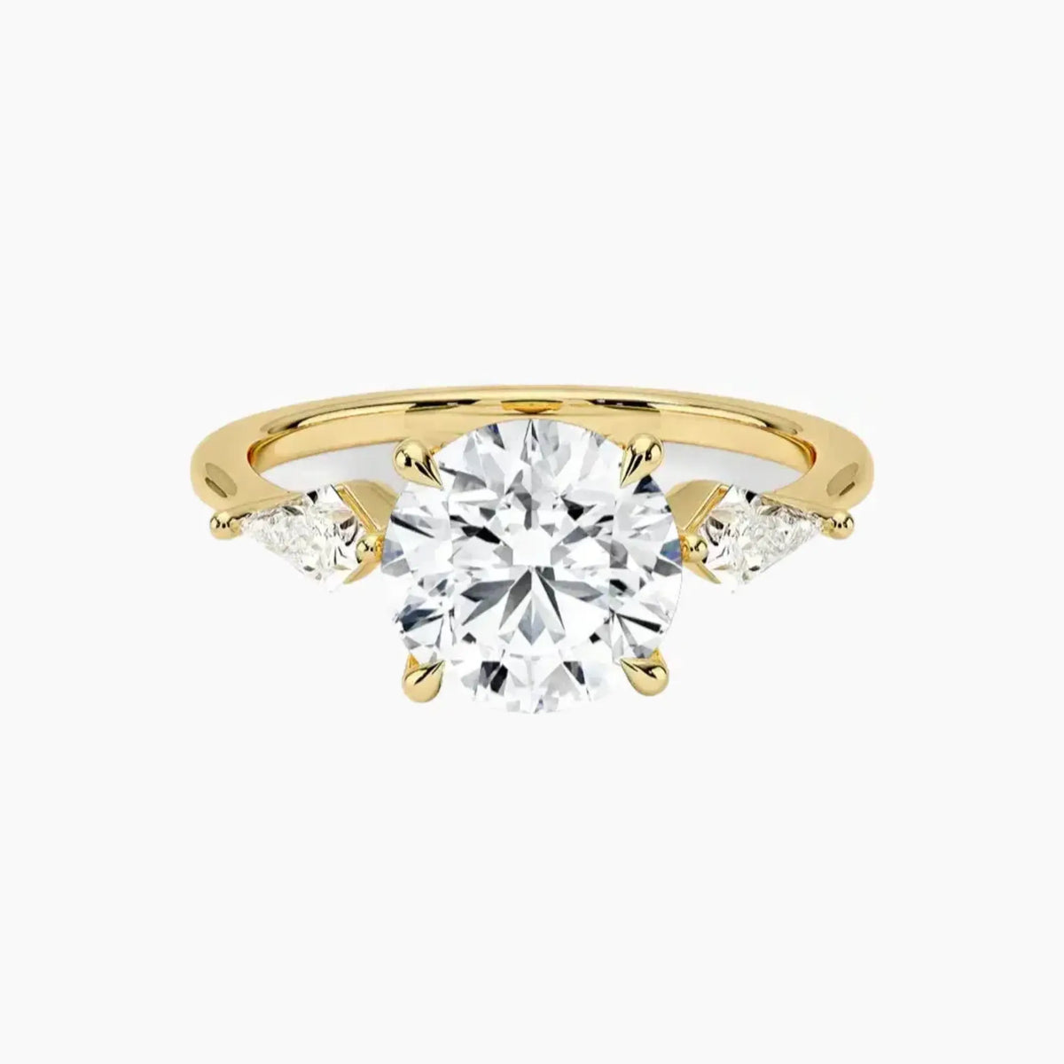 OBSER559 - Isolde Three Stone Round engagement ring setting view 7