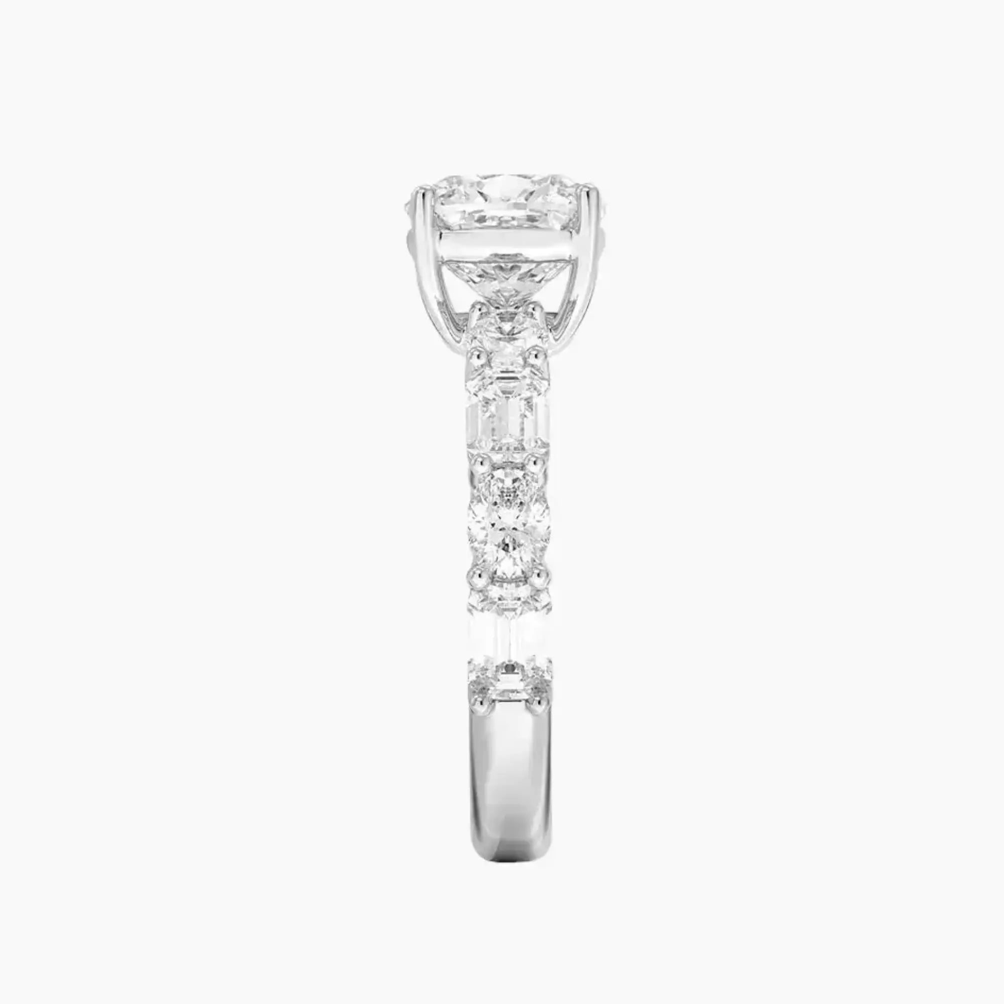 OBSER284 - Ariadne Cushion engagement ring setting view 3
