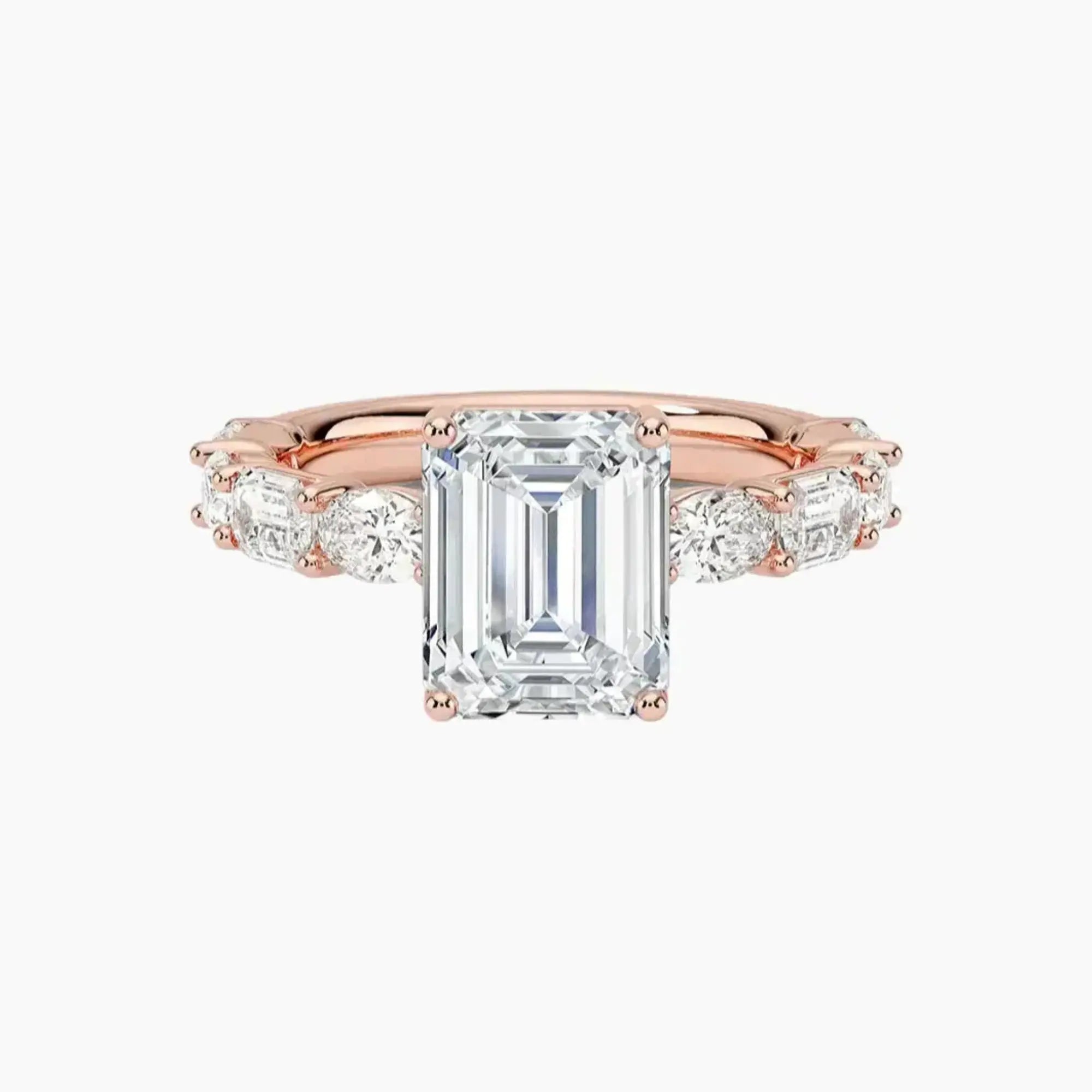 OBSER281 - Ariadne Emerald engagement ring setting view 4