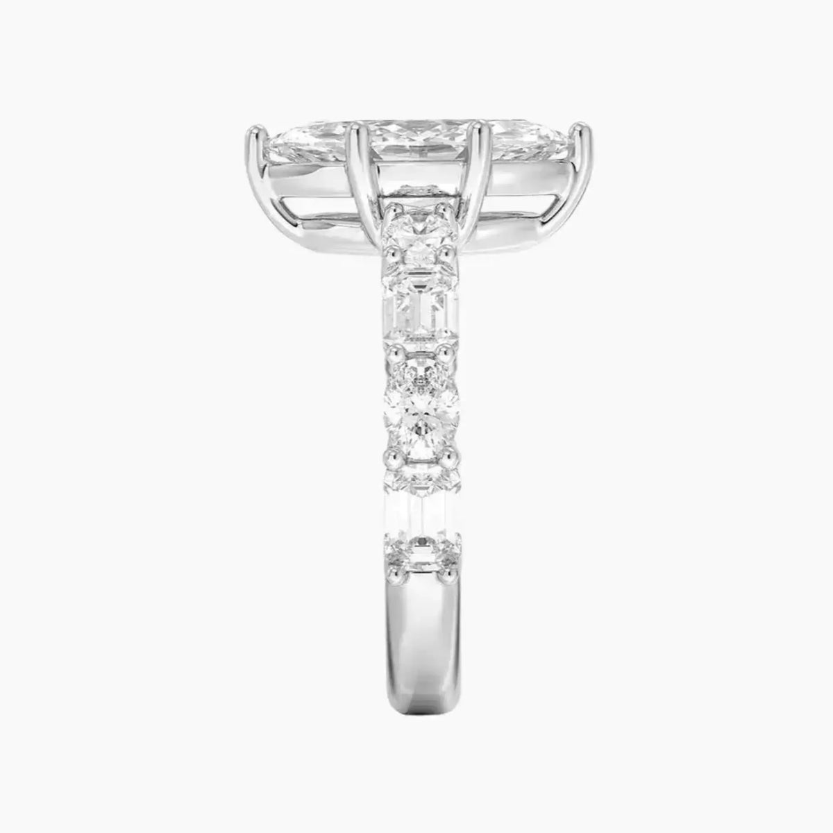 OBSER280 - Ariadne Marquise engagement ring setting view 3