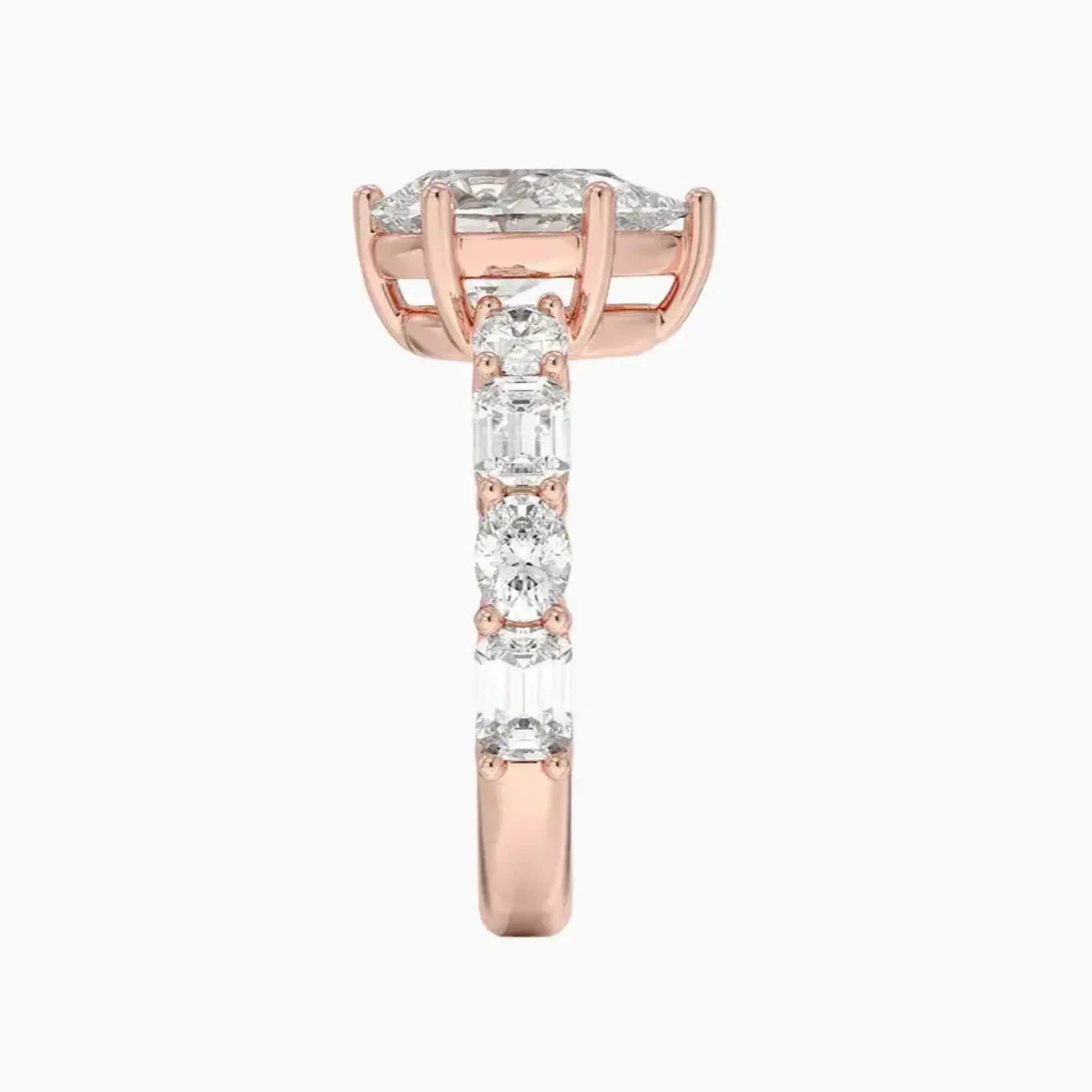 OBSER283 - Ariadne Pear engagement ring setting view 6
