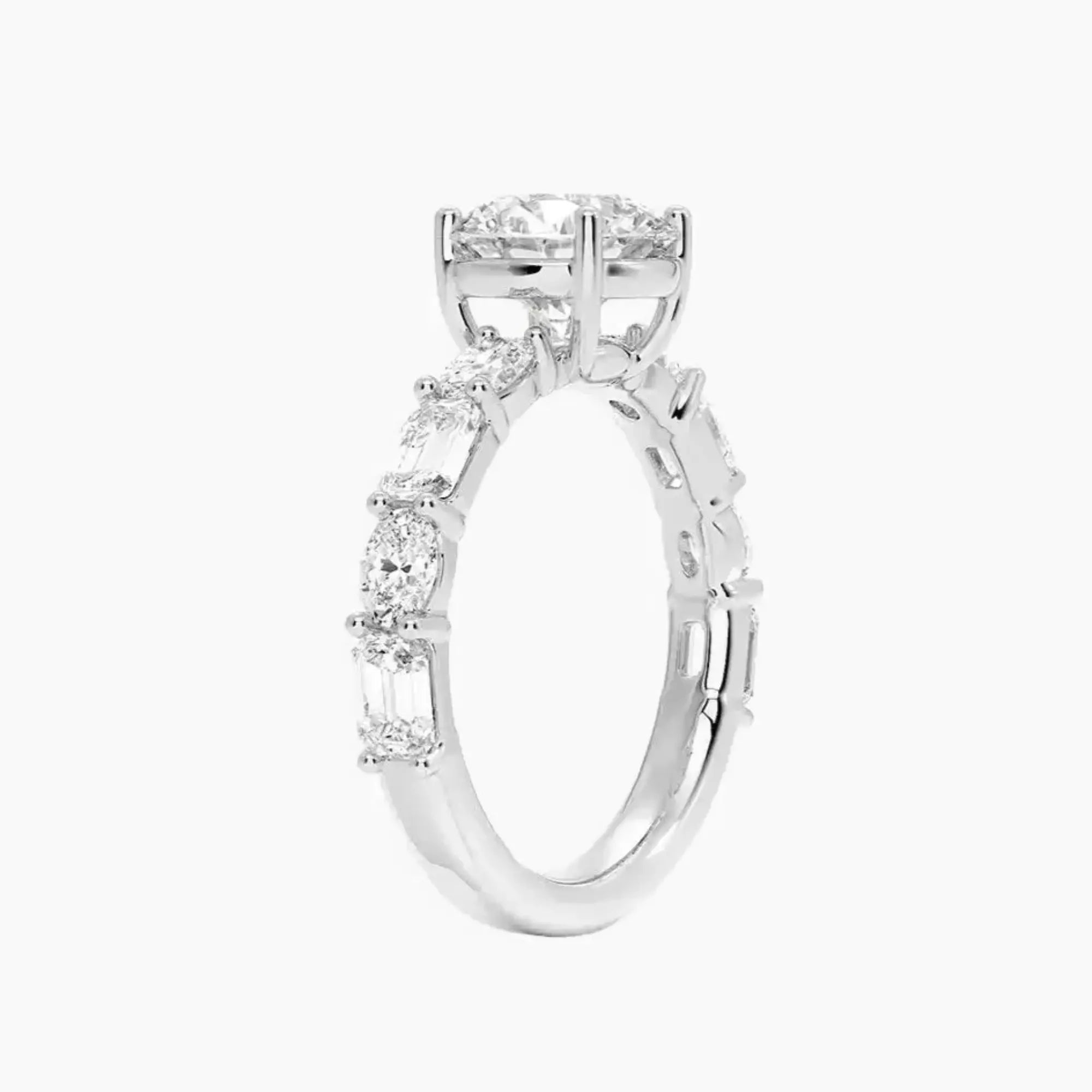 OBSER286 - Ariadne Round engagement ring setting view 2