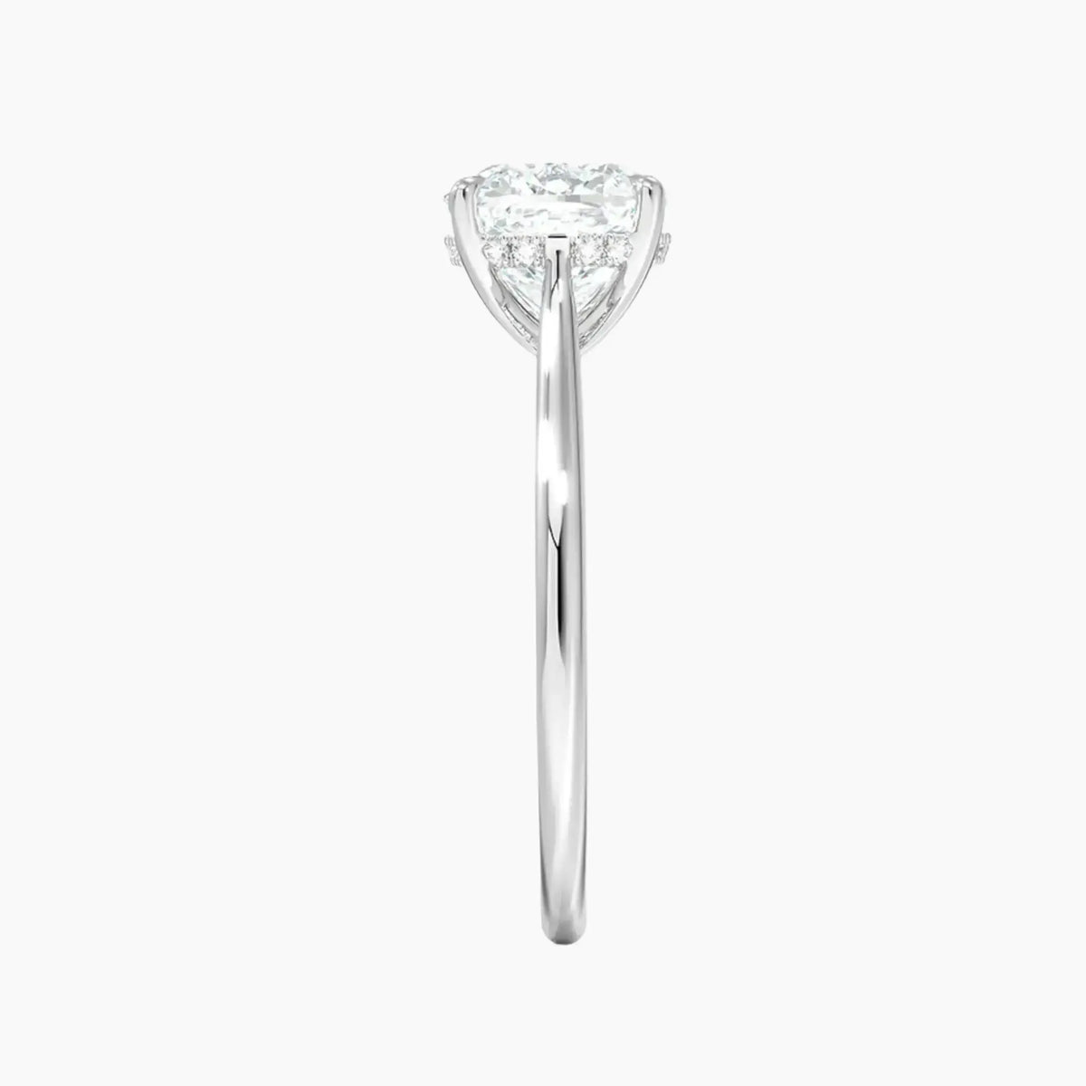 OBSER036 - Hestia Solitaire Cushion engagement ring setting view 3