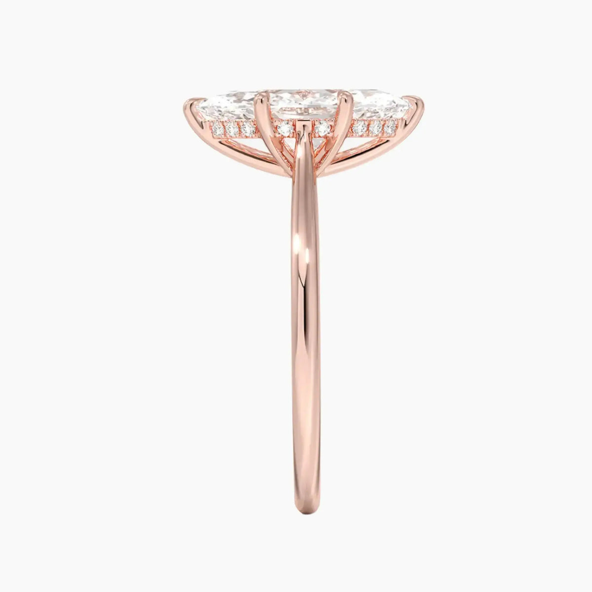 OBSER004 - Hestia Solitaire Marquise engagement ring setting view 6