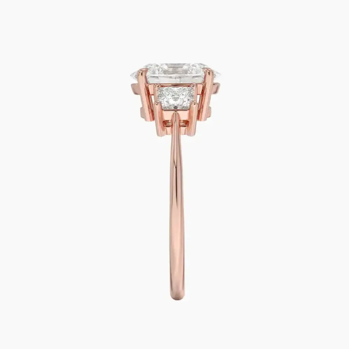 OBSER540 - Vespera Three Stone Oval engagement ring setting view 6