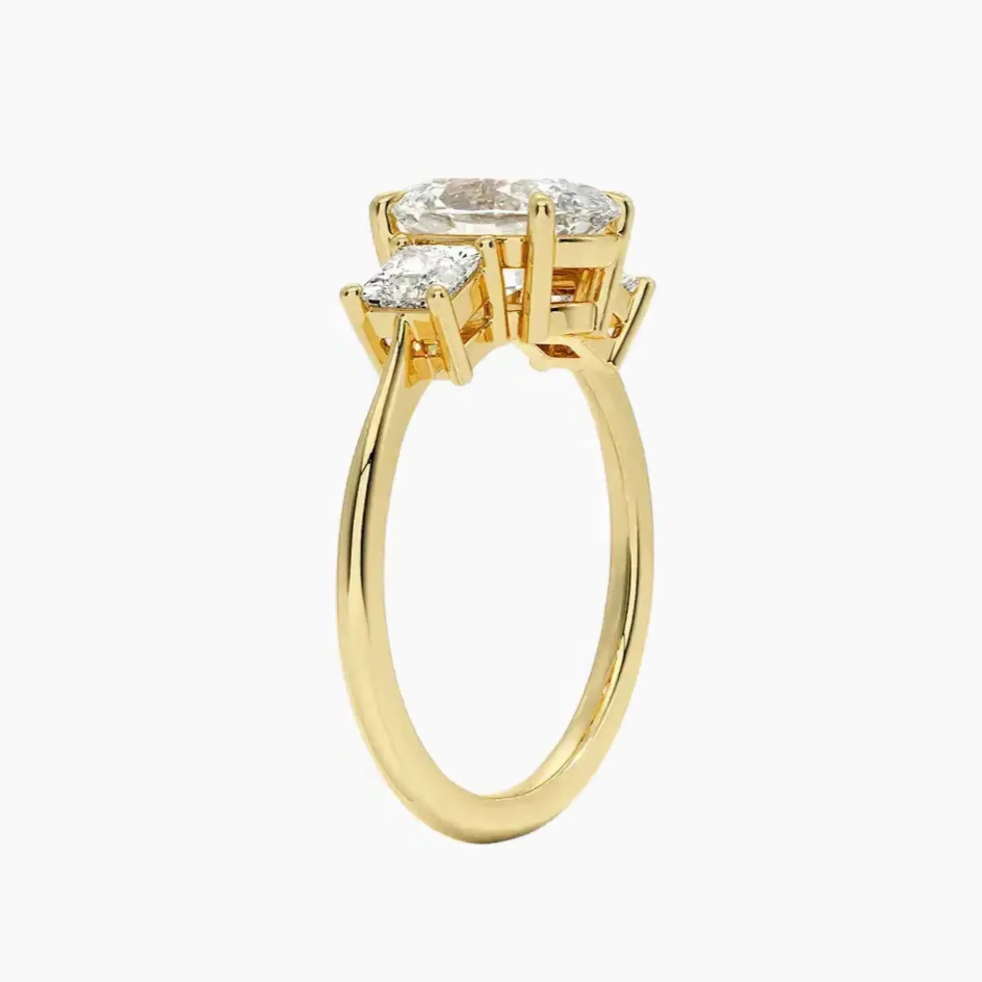 OBSER540 - Vespera Three Stone Oval engagement ring setting view 8