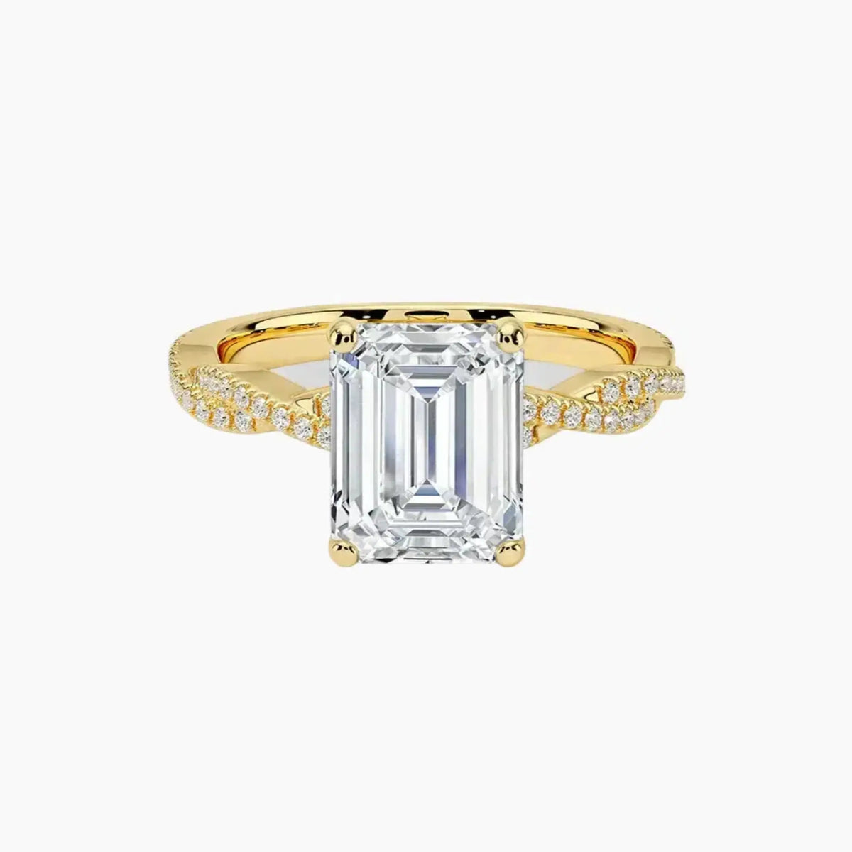 OBSER361 - Briar Solitaire Emerald engagement ring setting view 7
