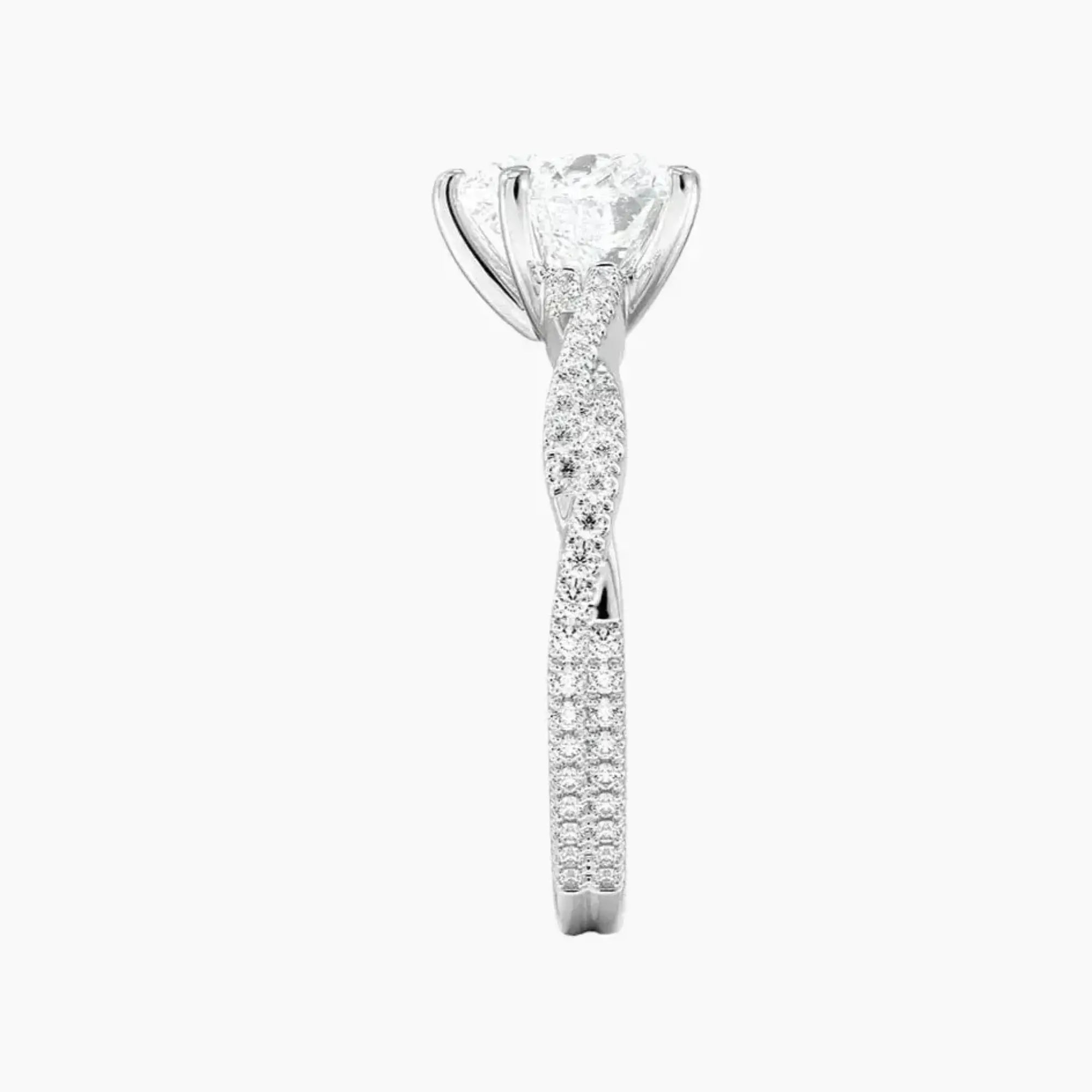OBSER359 - Briar Solitaire Heart engagement ring setting view 3