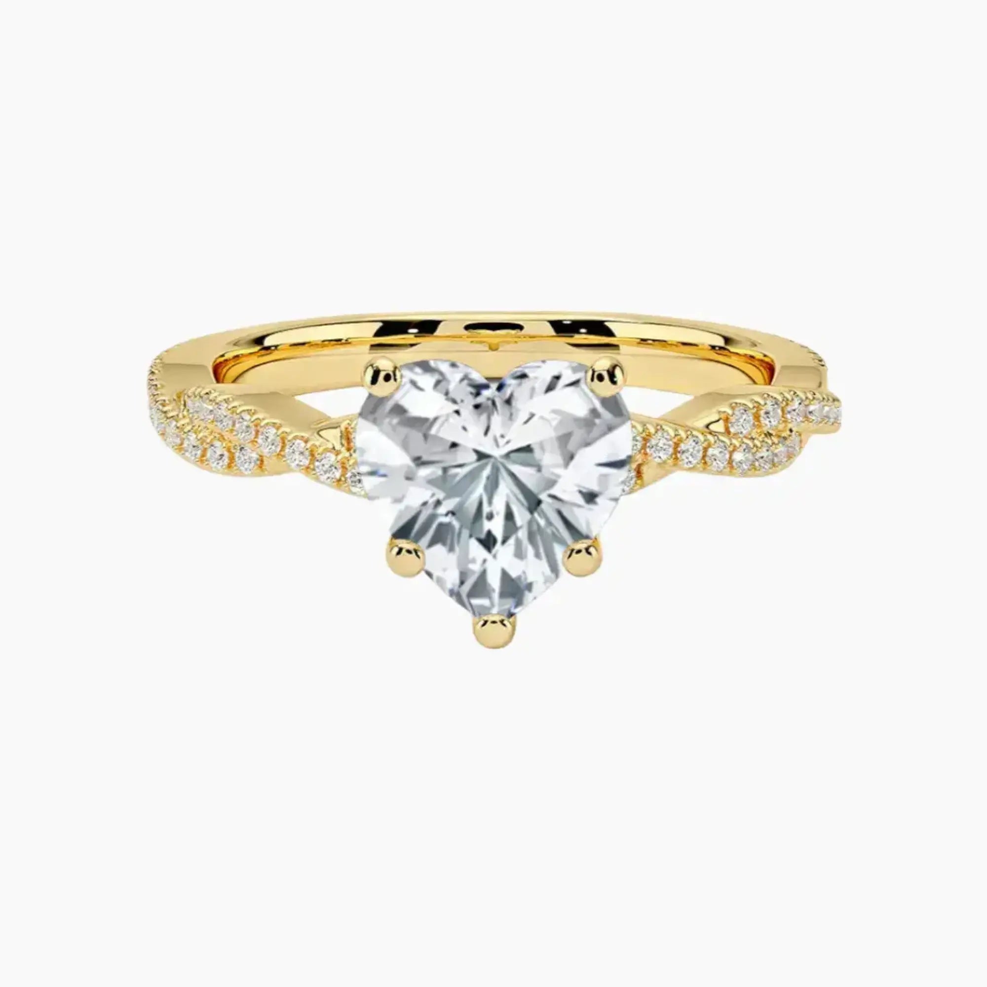 OBSER150 - Cassia Solitaire Heart engagement ring setting view 7