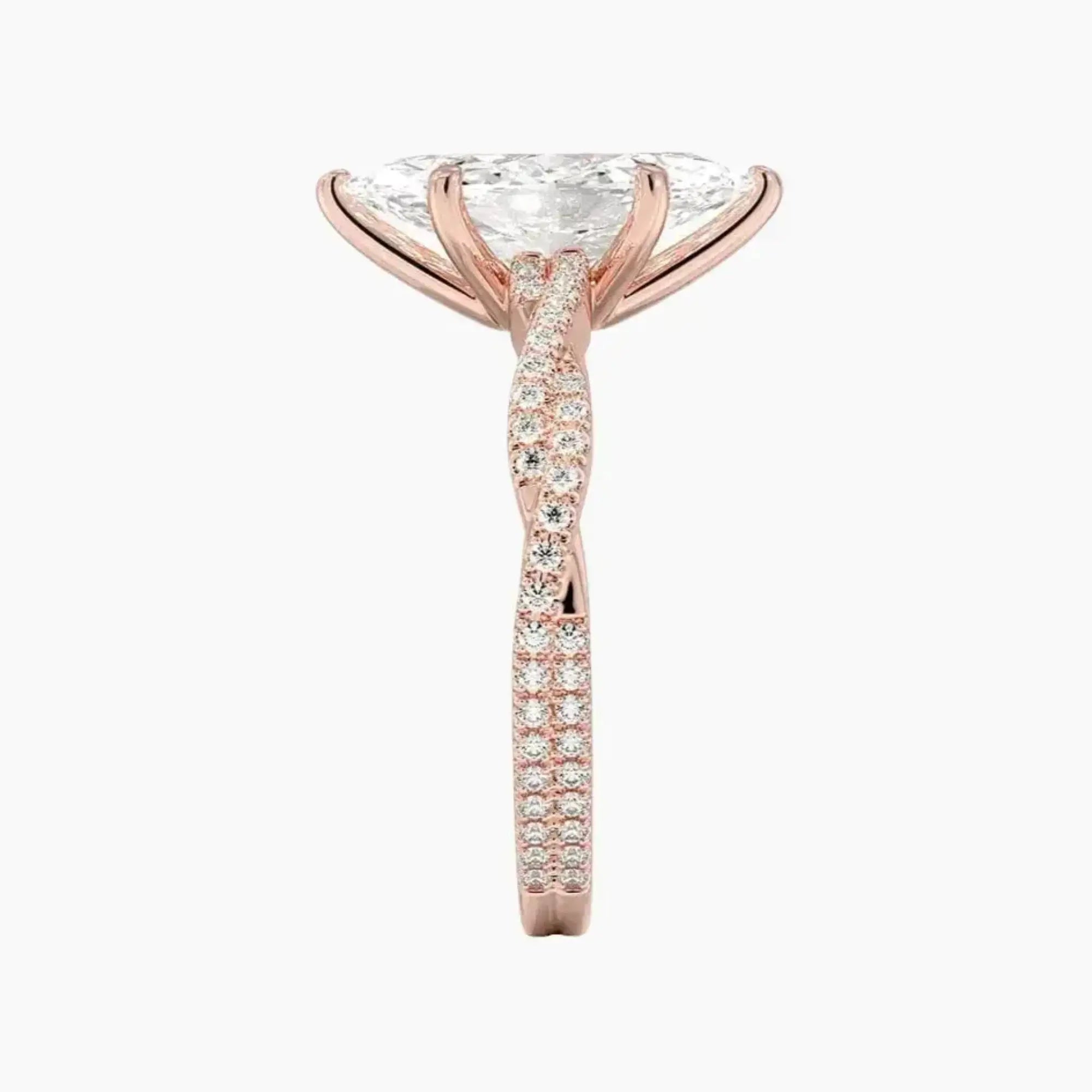 OBSER352 - Cassia Solitaire Marquise engagement ring setting view 6