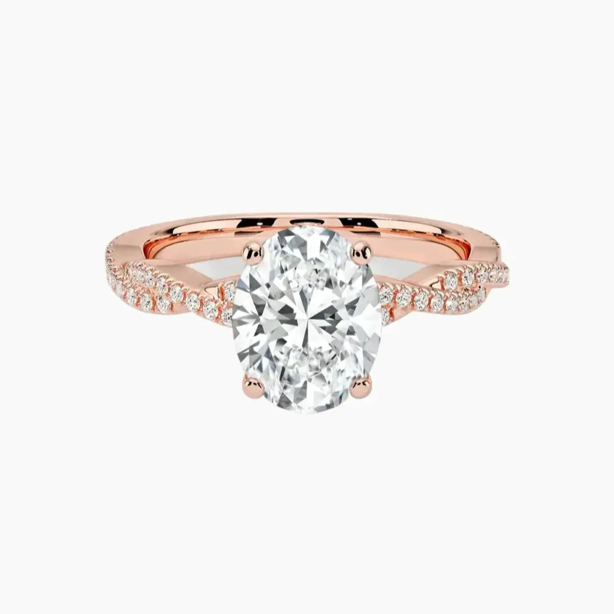 OBSER357 - Cassia Solitaire Oval engagement ring setting view 4