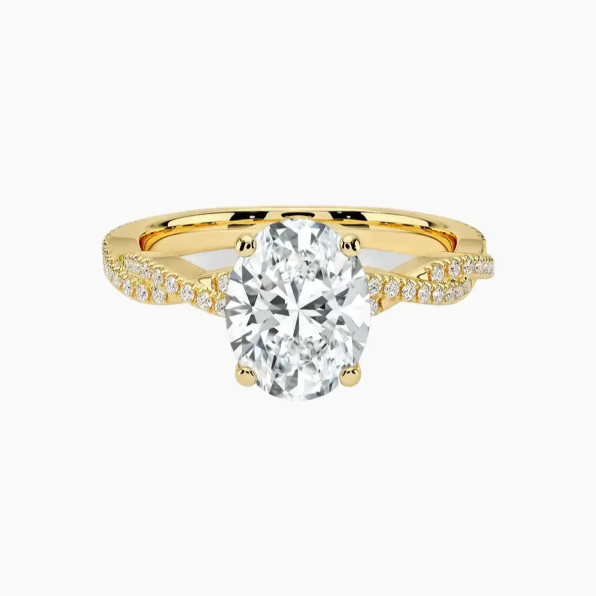 OBSER152 - Briar Solitaire Oval engagement ring setting view 7
