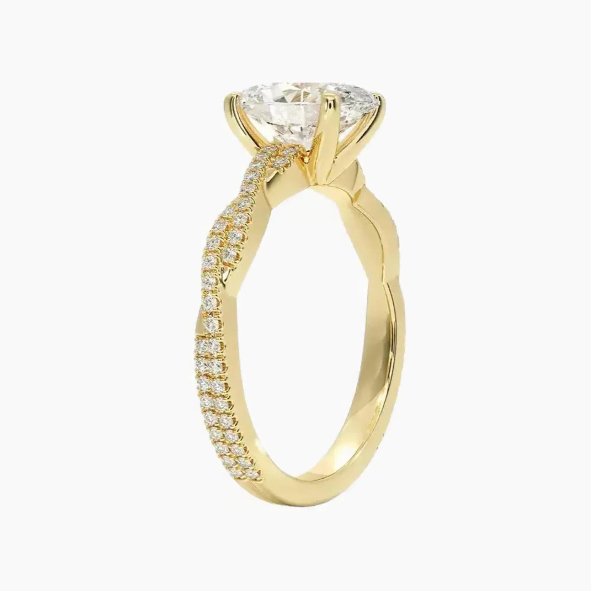 OBSER357 - Cassia Solitaire Oval engagement ring setting view 8