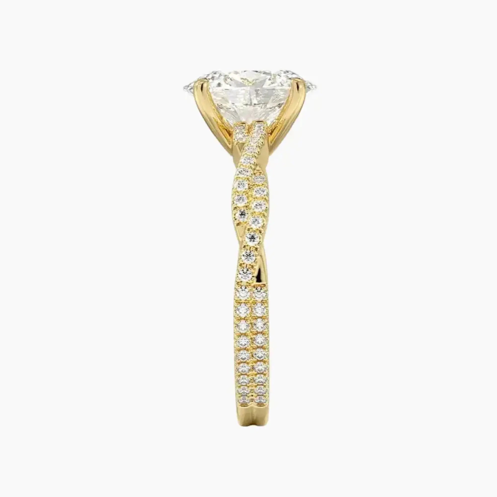 OBSER152 - Briar Solitaire Oval engagement ring setting view 9