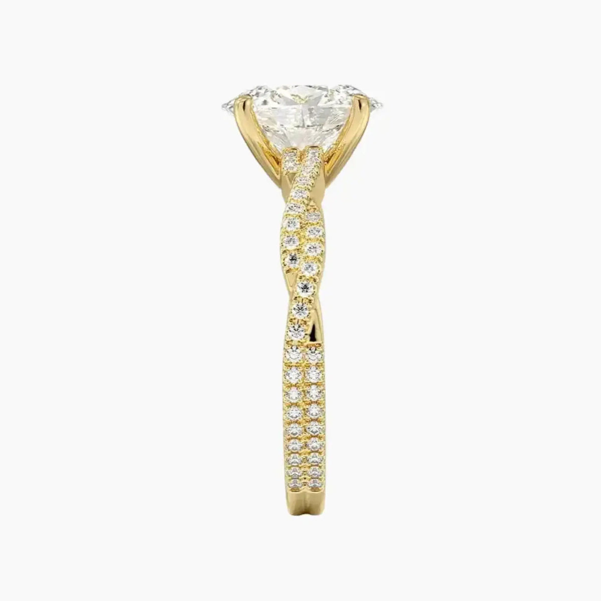 OBSER152 - Briar Solitaire Oval engagement ring setting view 9