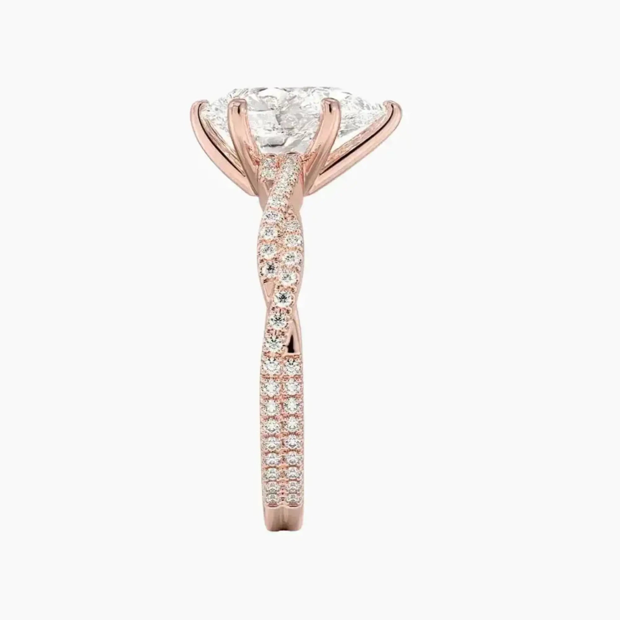 OBSER362 - Briar Solitaire Pear engagement ring setting view 6