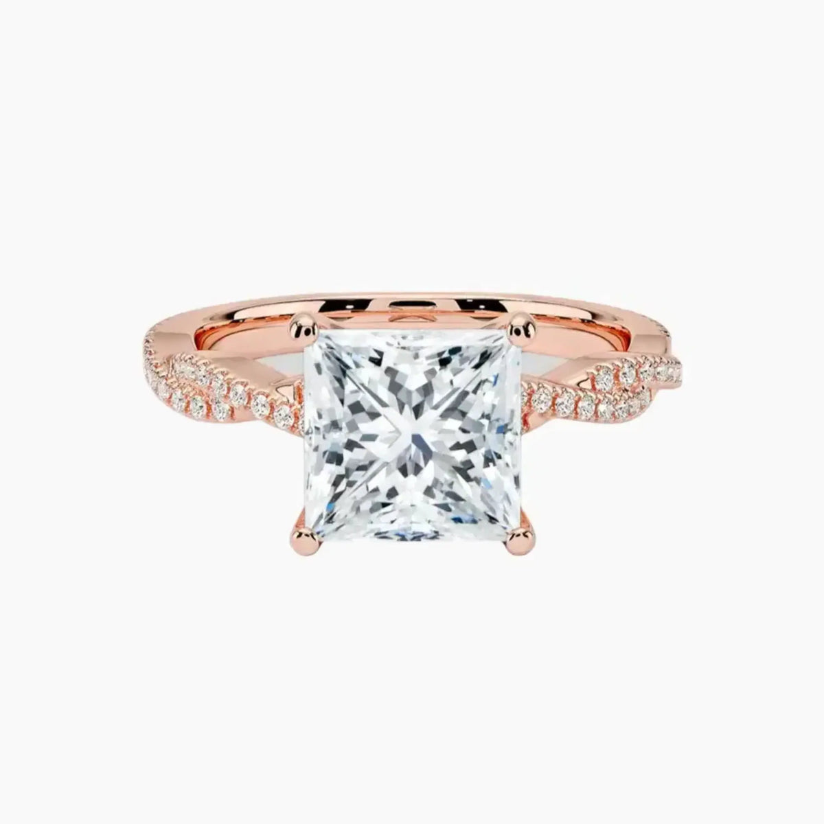 OBSER354 - Cassia Solitaire Princess engagement ring setting view 4