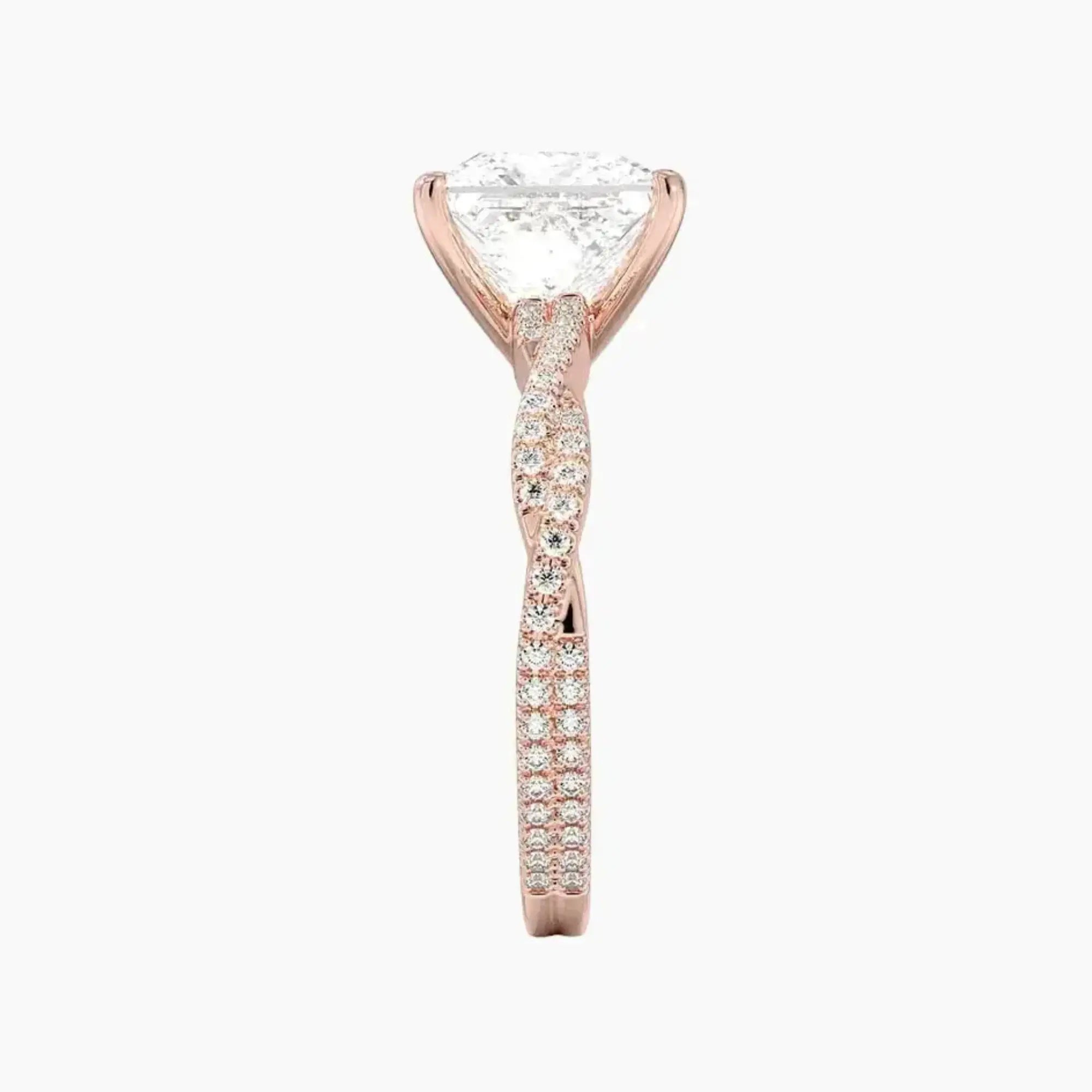 OBSER095 - Briar Solitaire Princess engagement ring setting view 6