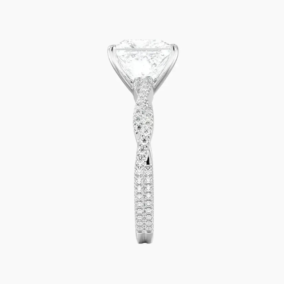 OBSER354 - Cassia Solitaire Princess engagement ring setting view 3