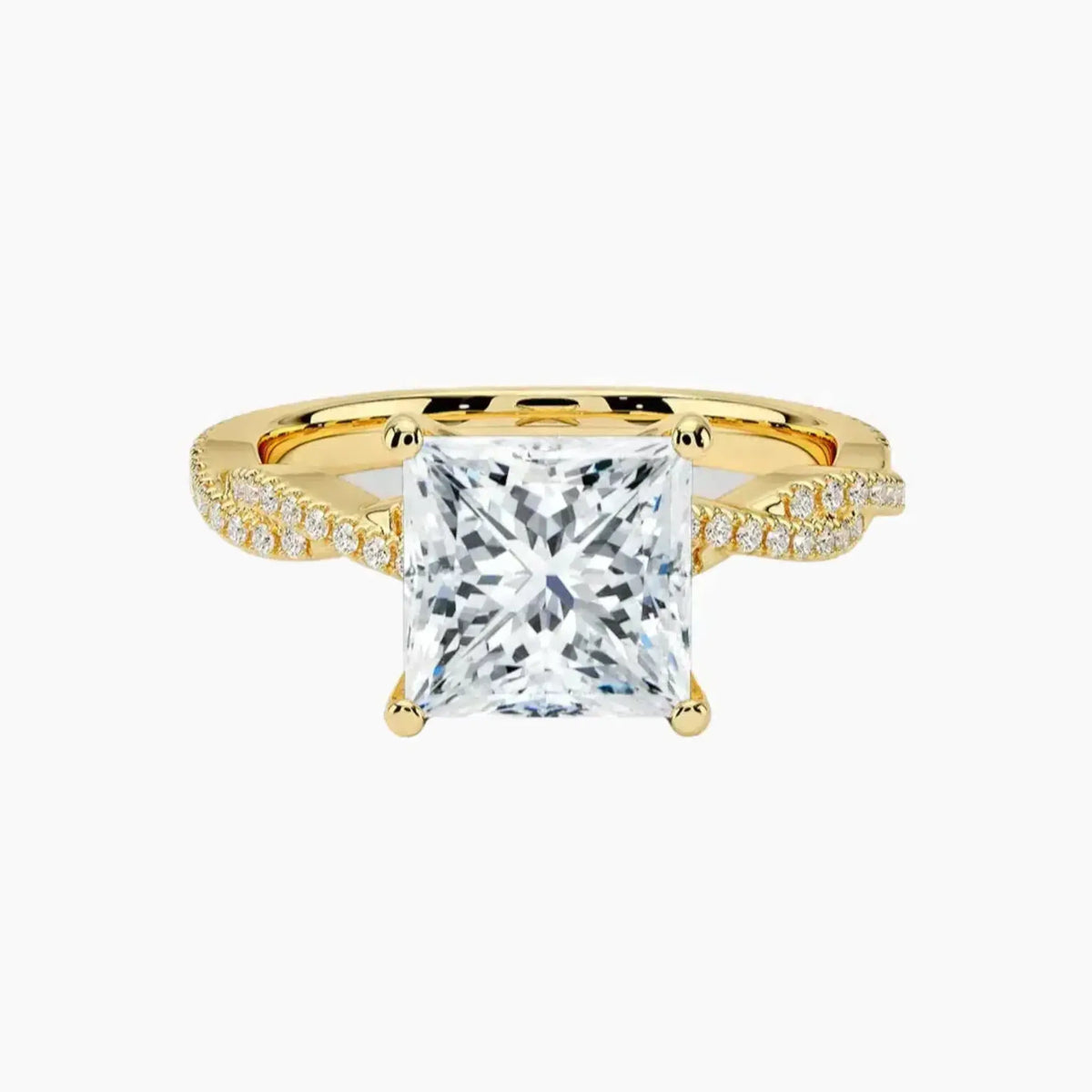OBSER095 - Briar Solitaire Princess engagement ring setting view 7