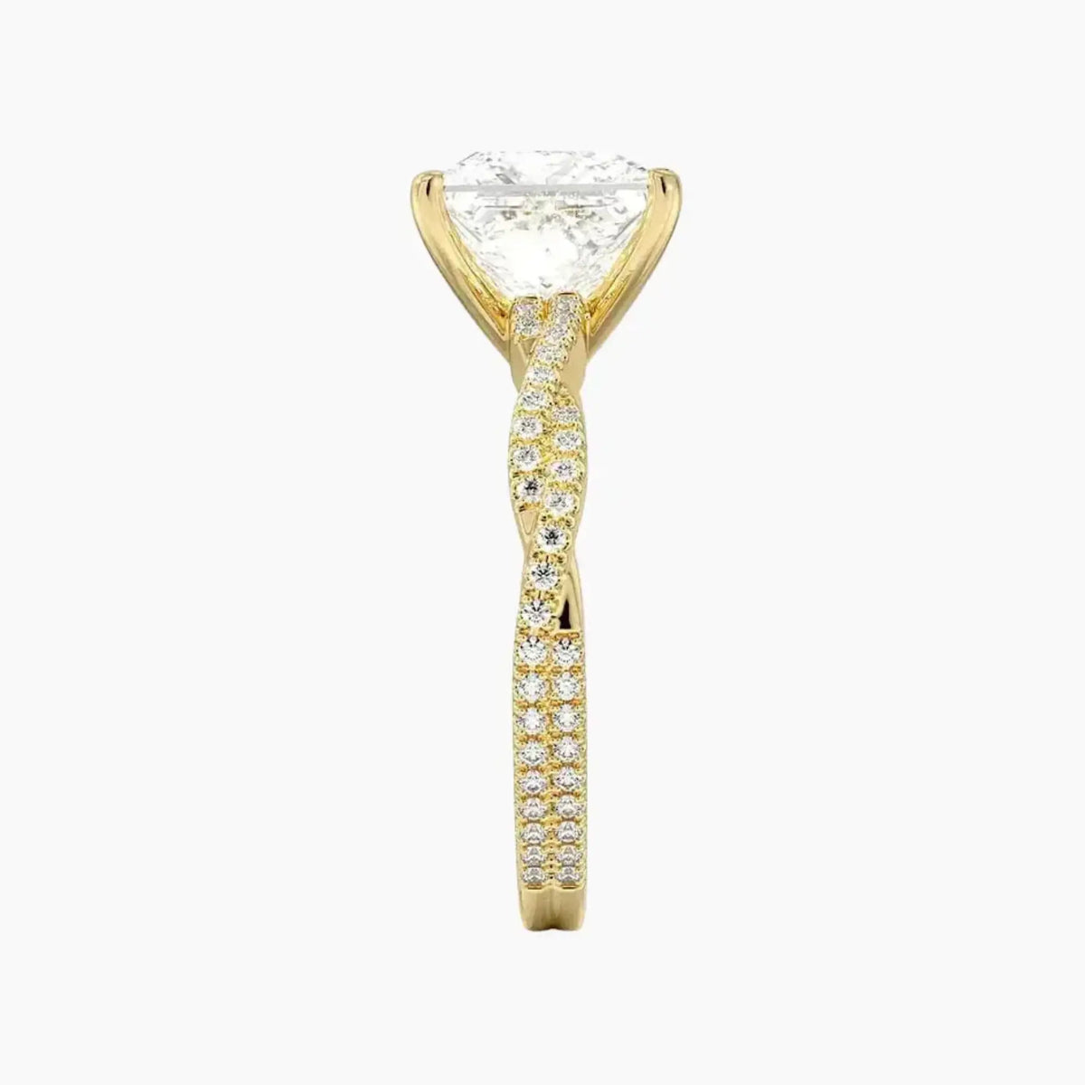 OBSER095 - Briar Solitaire Princess engagement ring setting view 9