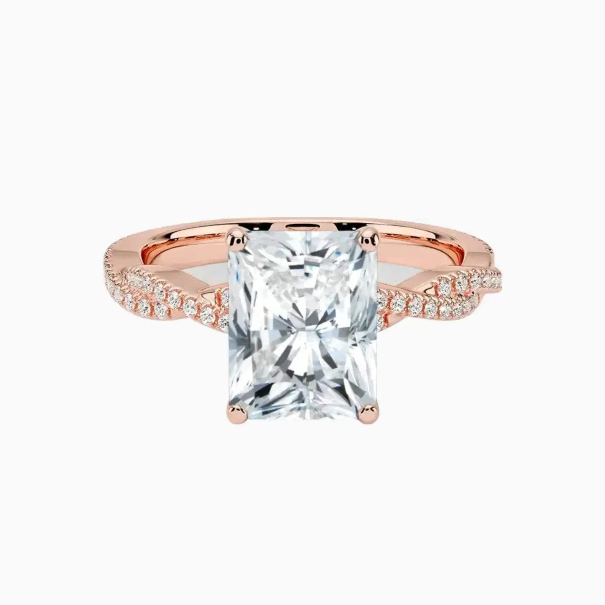 OBSER350 - Cassia Solitaire Radiant engagement ring setting view 4