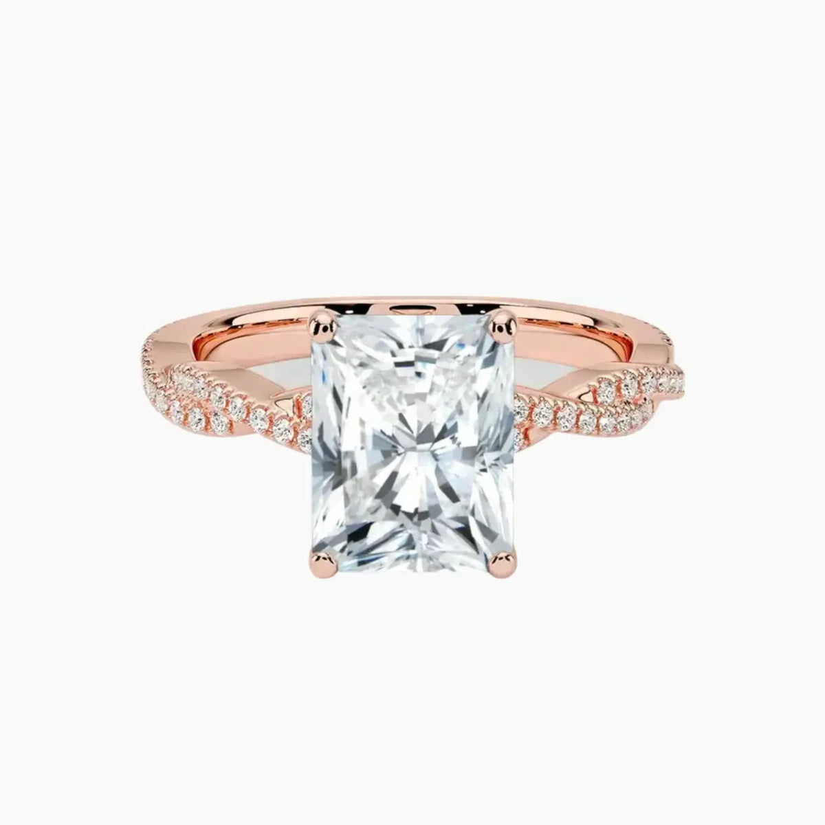 OBSER350 - Cassia Solitaire Radiant engagement ring setting view 4