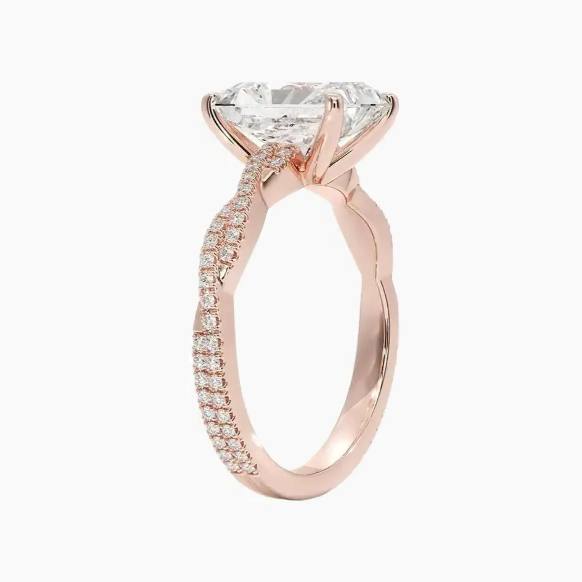 OBSER350 - Cassia Solitaire Radiant engagement ring setting view 5