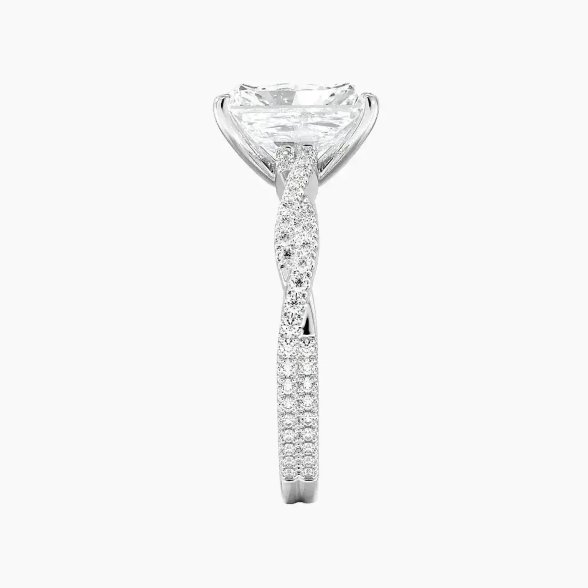 OBSER350 - Cassia Solitaire Radiant engagement ring setting view 3