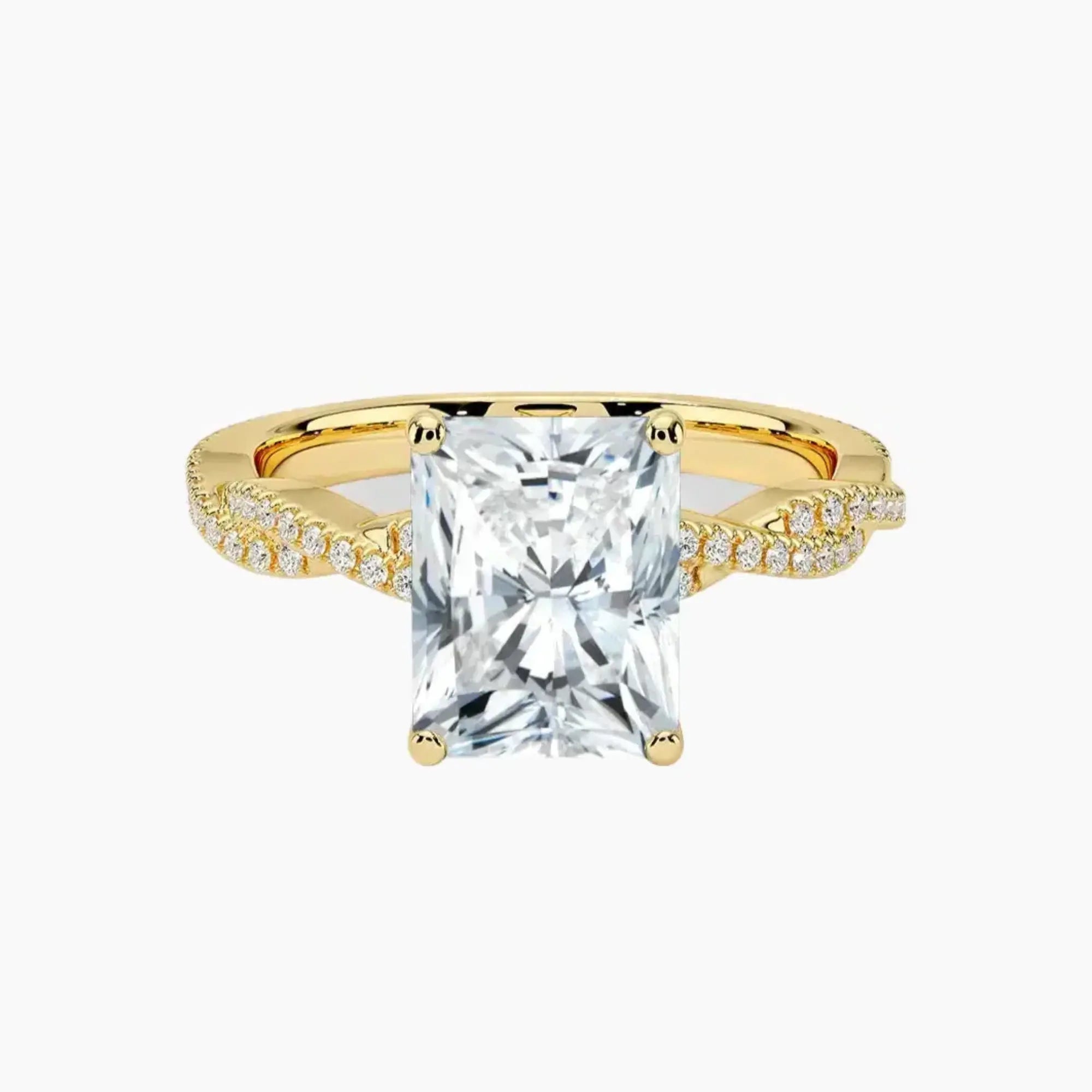OBSER350 - Cassia Solitaire Radiant engagement ring setting view 7