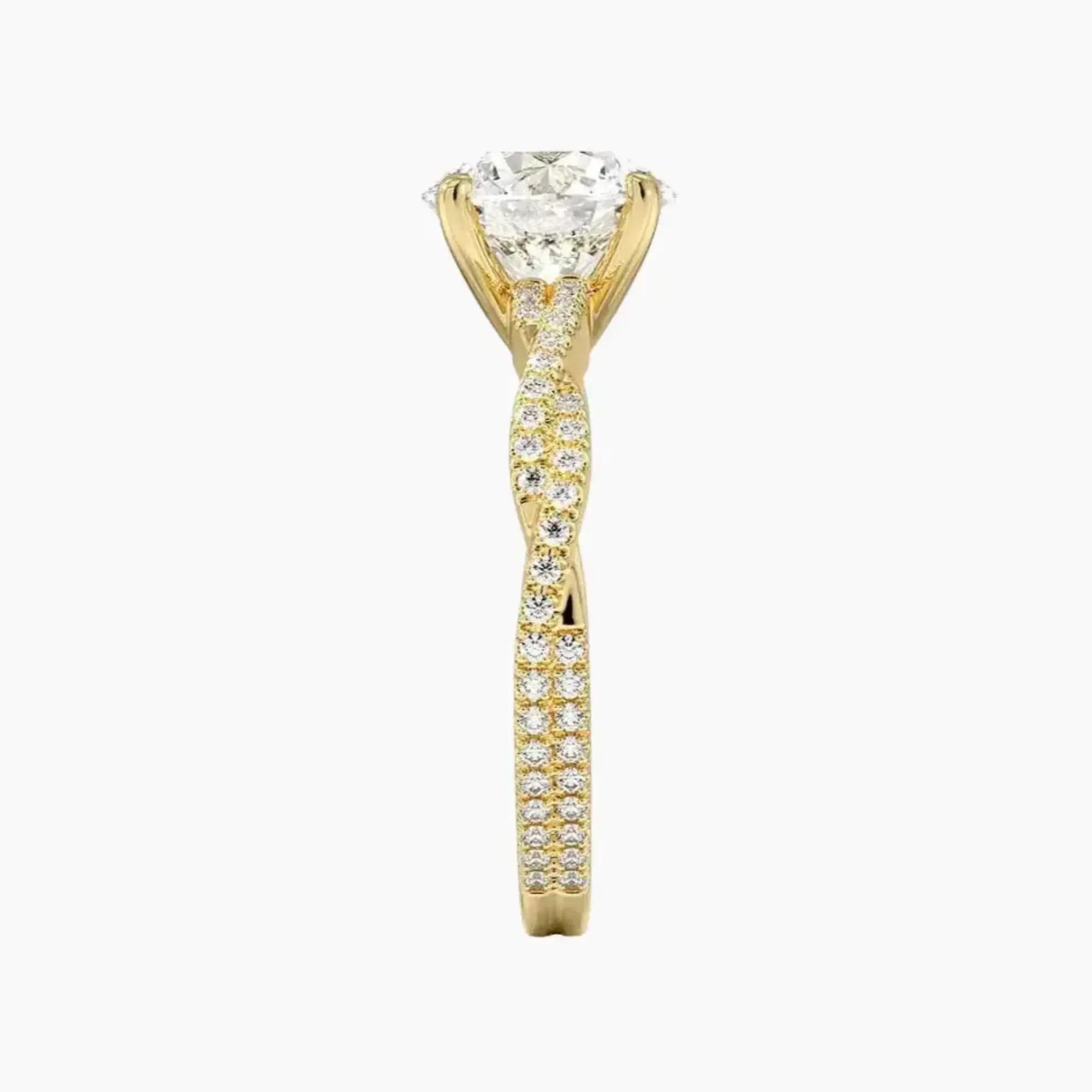 OBSER364 - Briar Solitaire Round engagement ring setting view 9